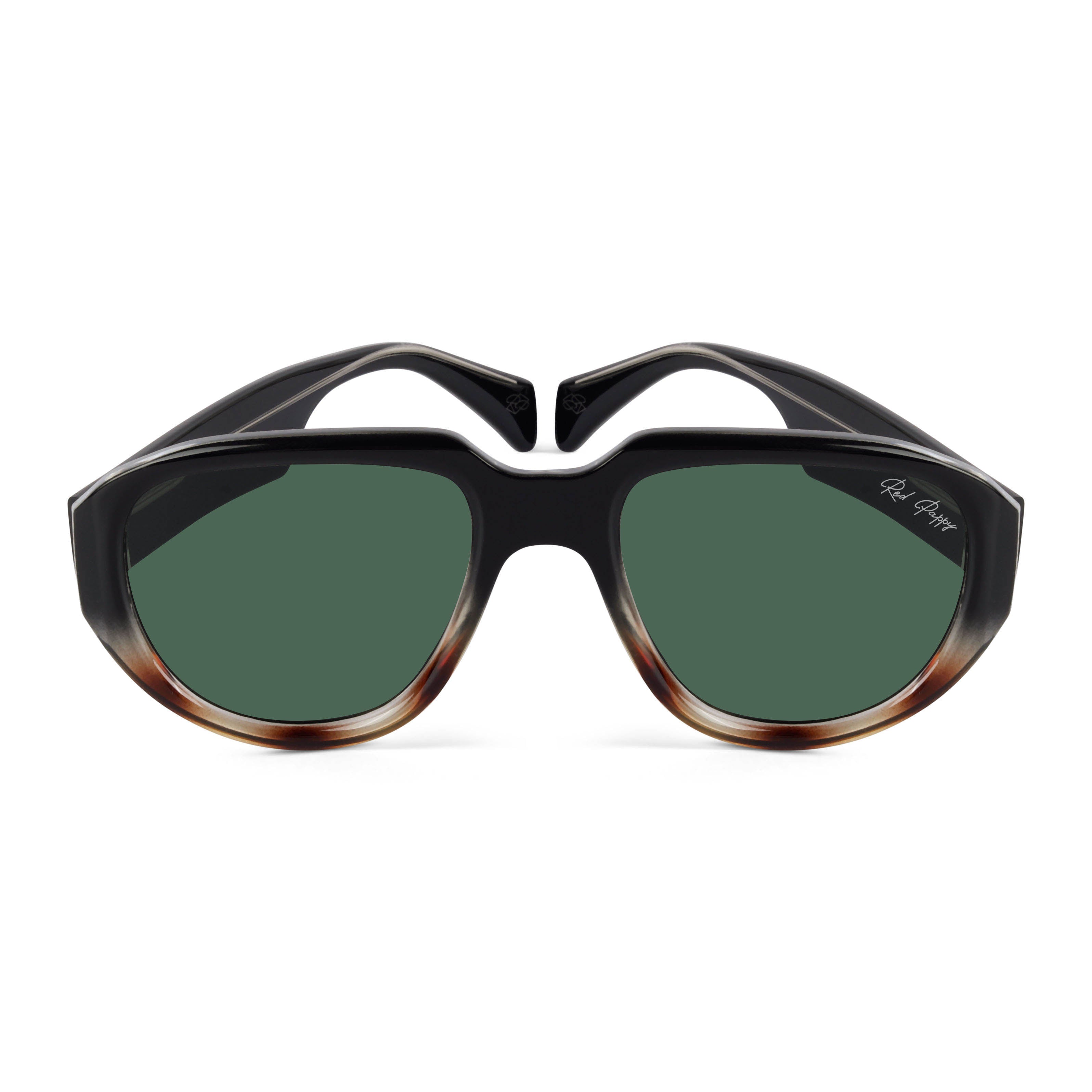 Lumivista Green Oversized Sunglasses