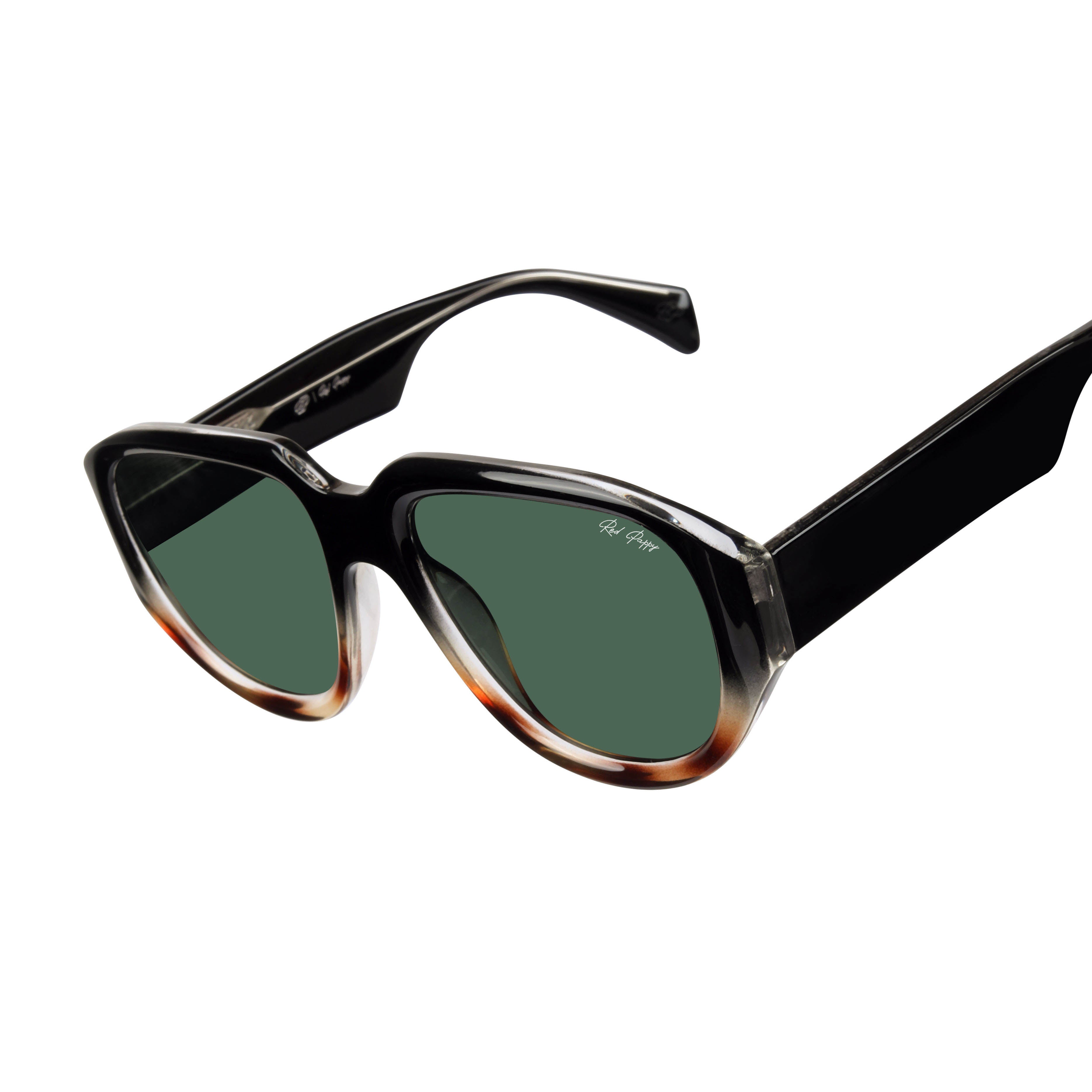 Lumivista Green Oversized Sunglasses