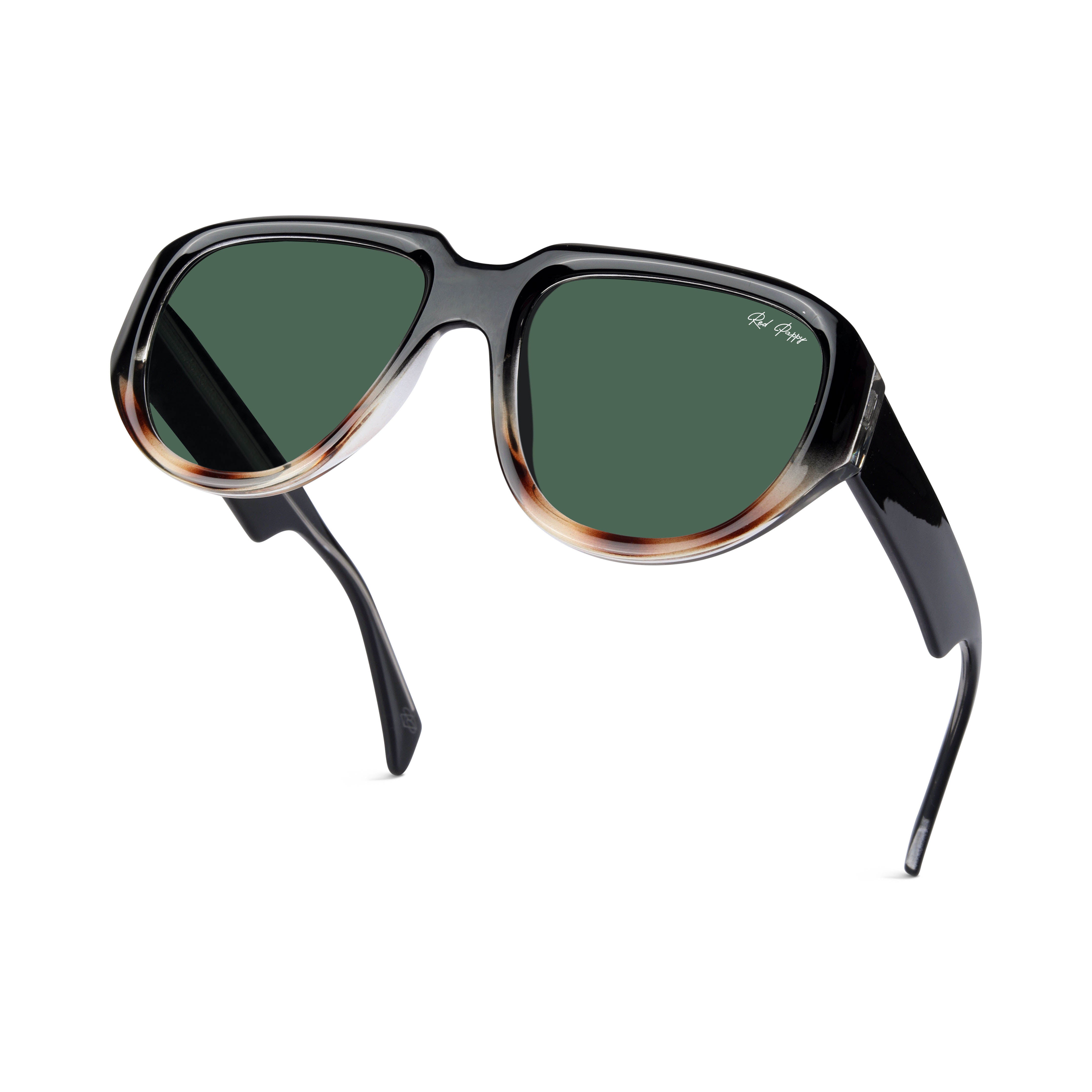 Lumivista Green Oversized Sunglasses