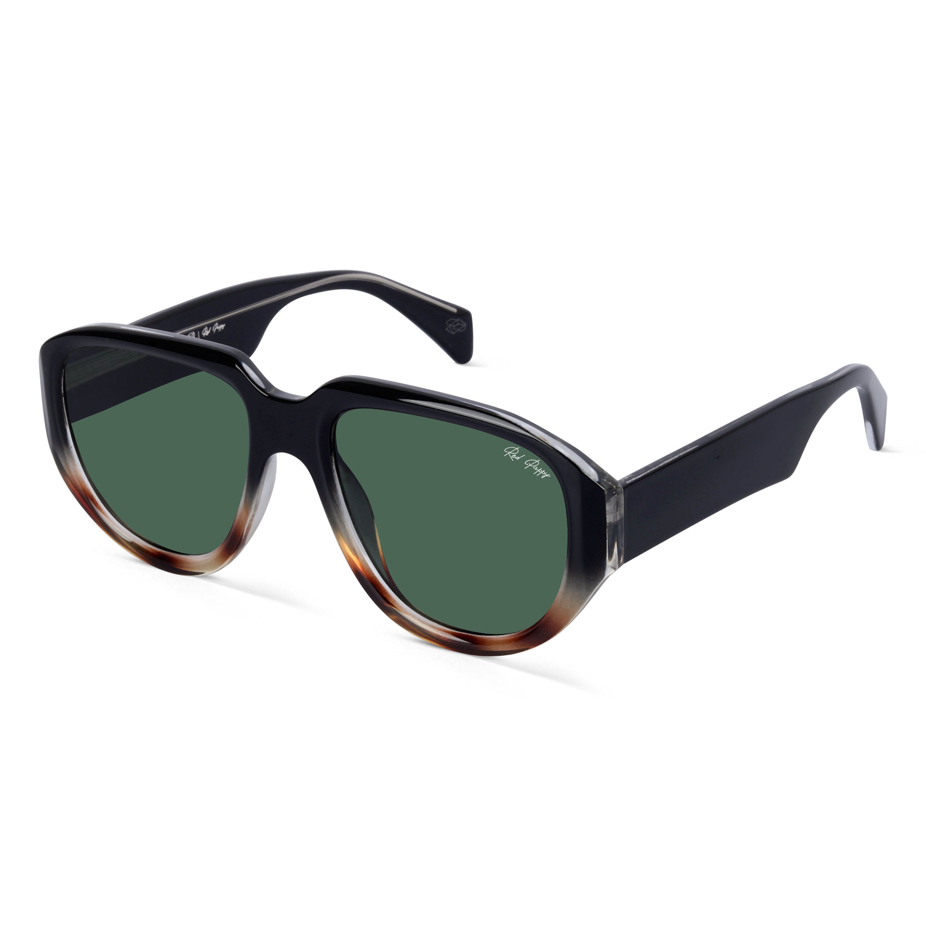 Lumivista Green Oversized Sunglasses