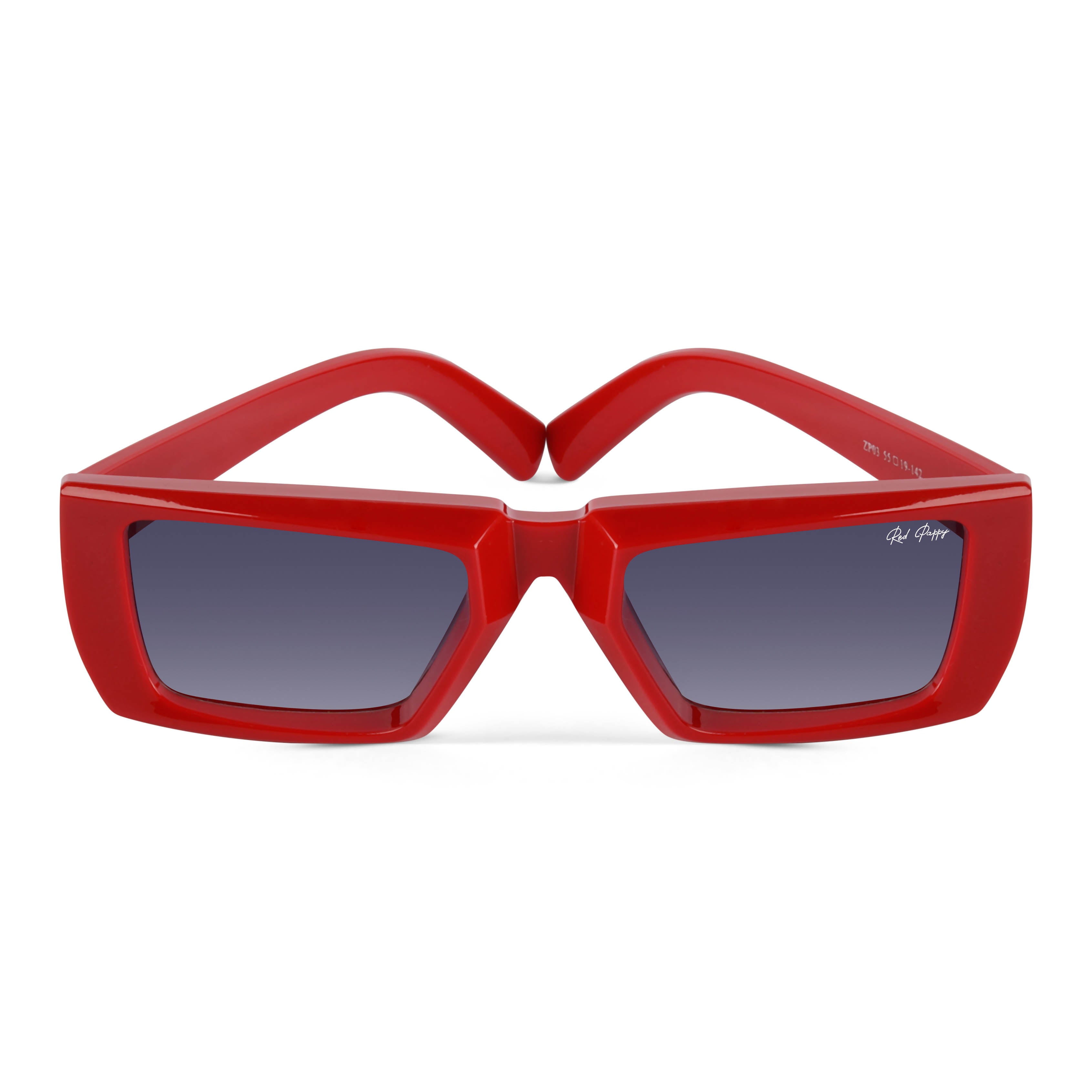 Lune Red Rectangle Sunglasses