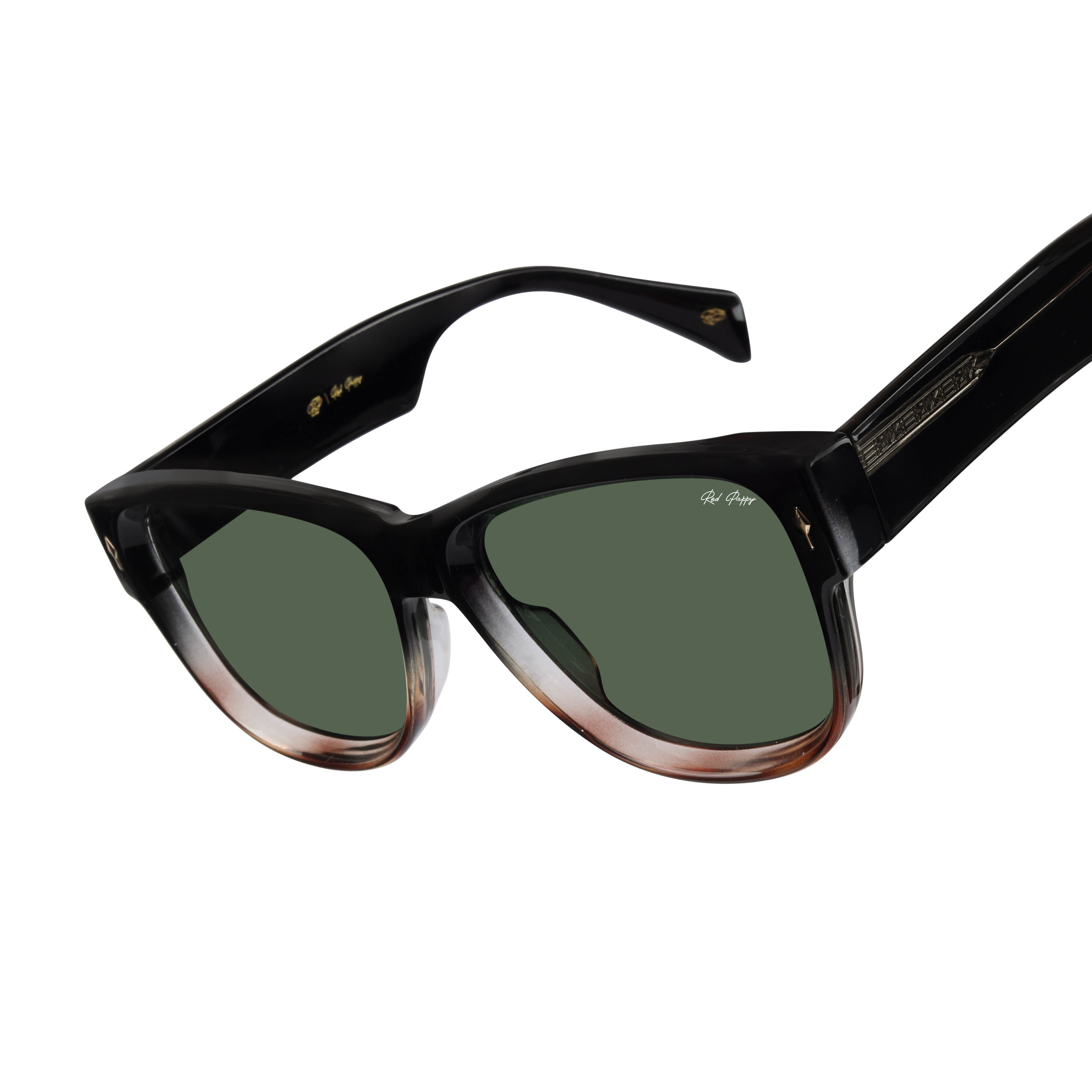 Majesty Green Wayfarer Sunglasses