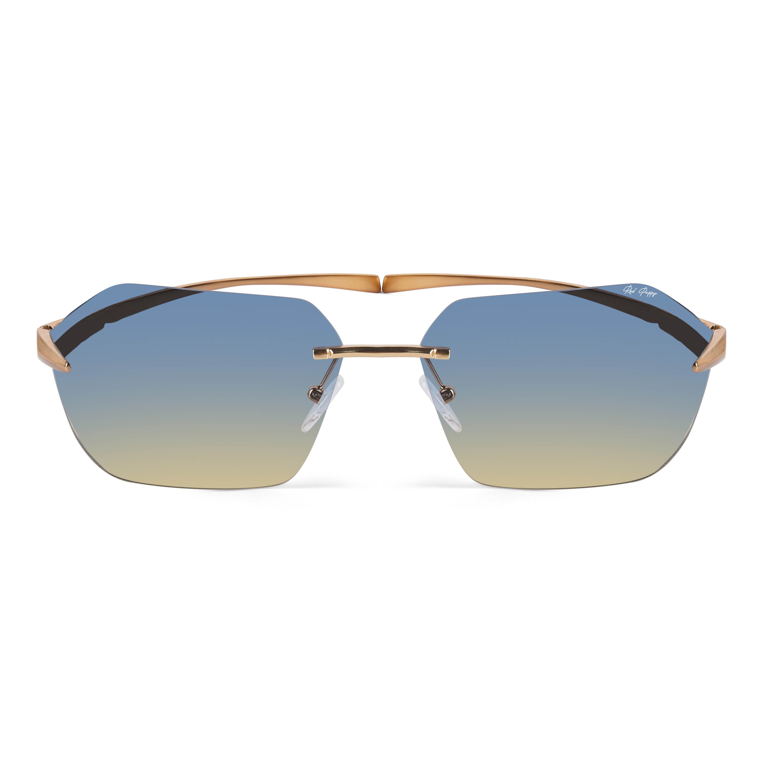 Mirage Blue Rectangle Sunglasses