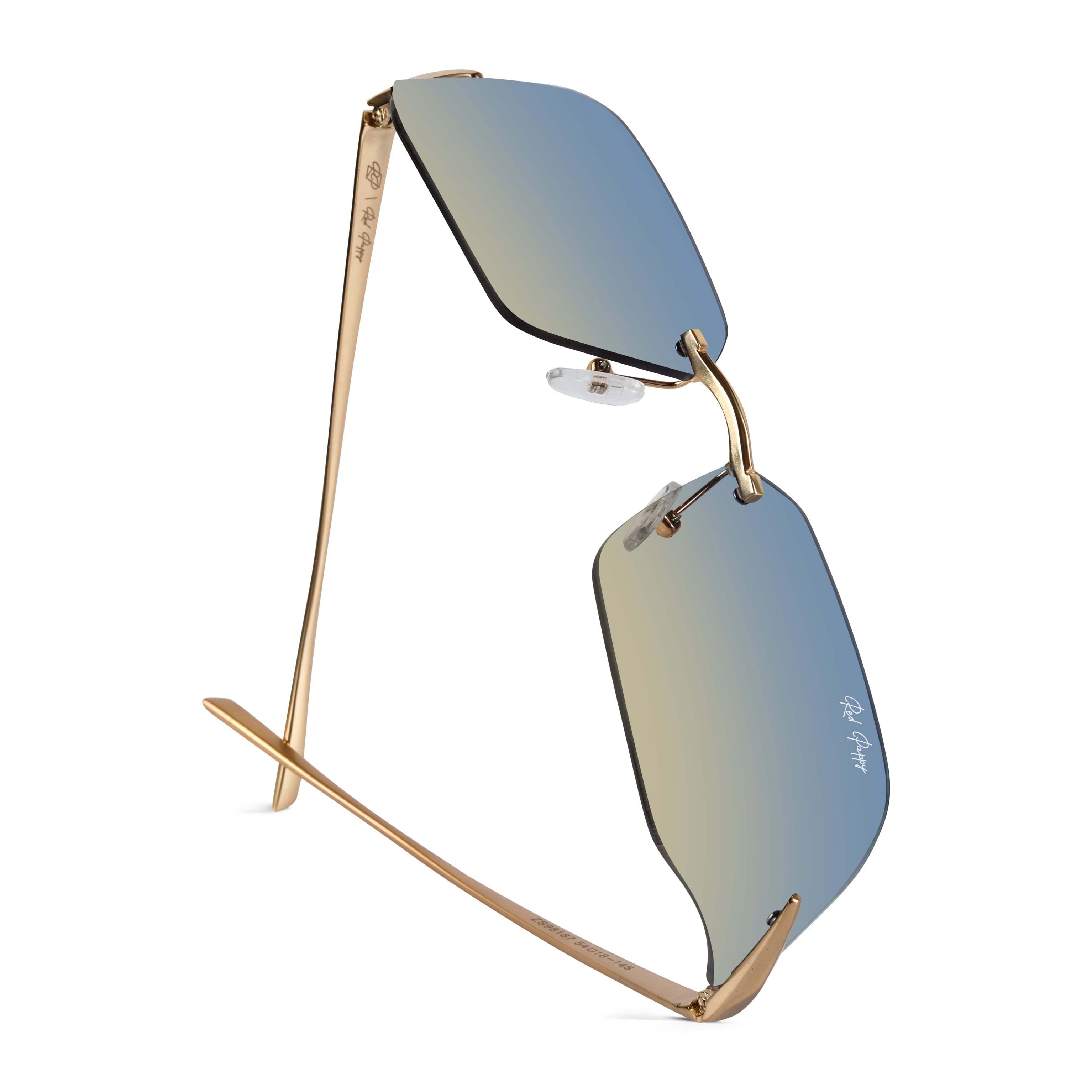 Mirage Blue Rectangle Sunglasses