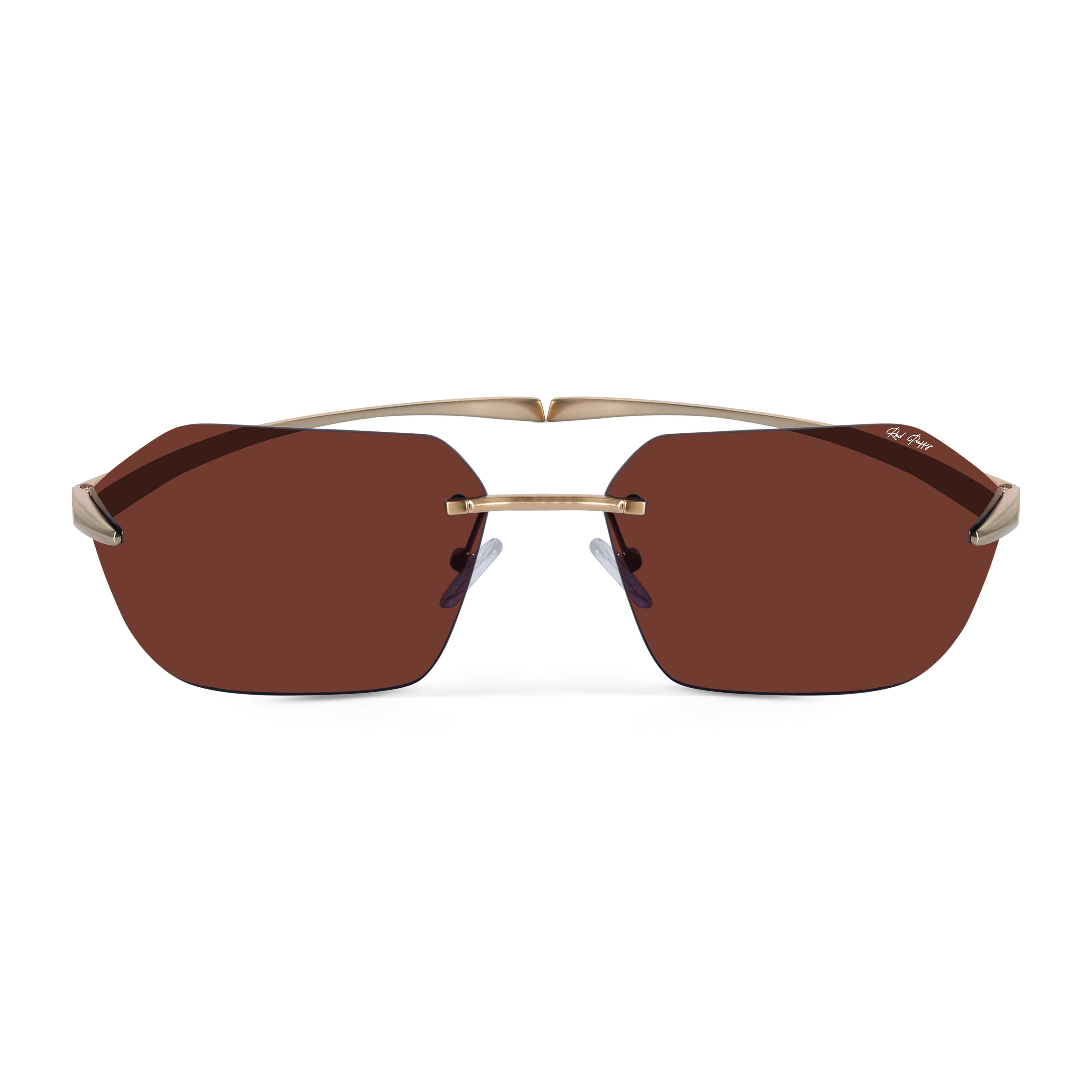 Mirage Brown Rectangle Sunglasses