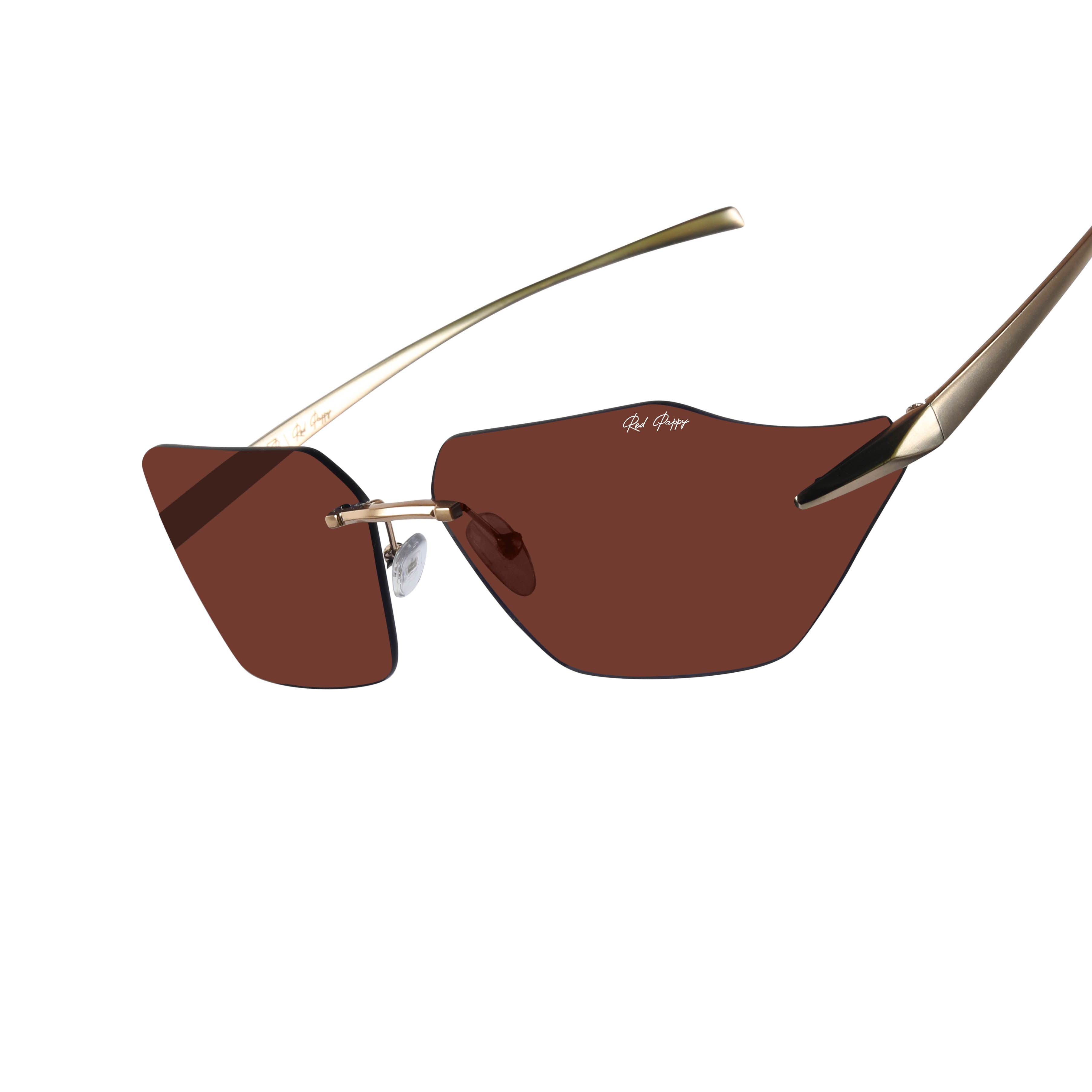 Mirage Brown Rectangle Sunglasses