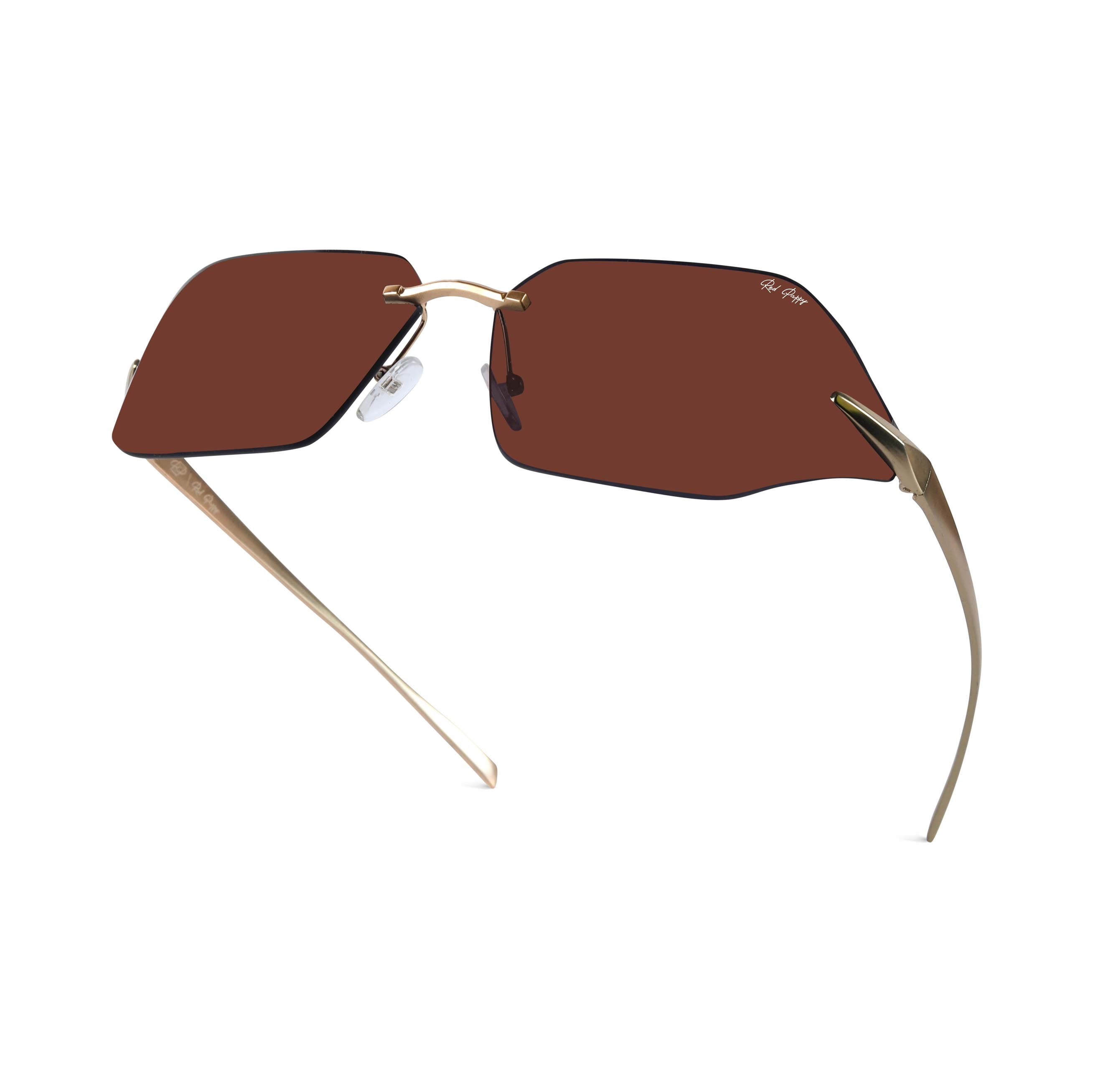 Mirage Brown Rectangle Sunglasses