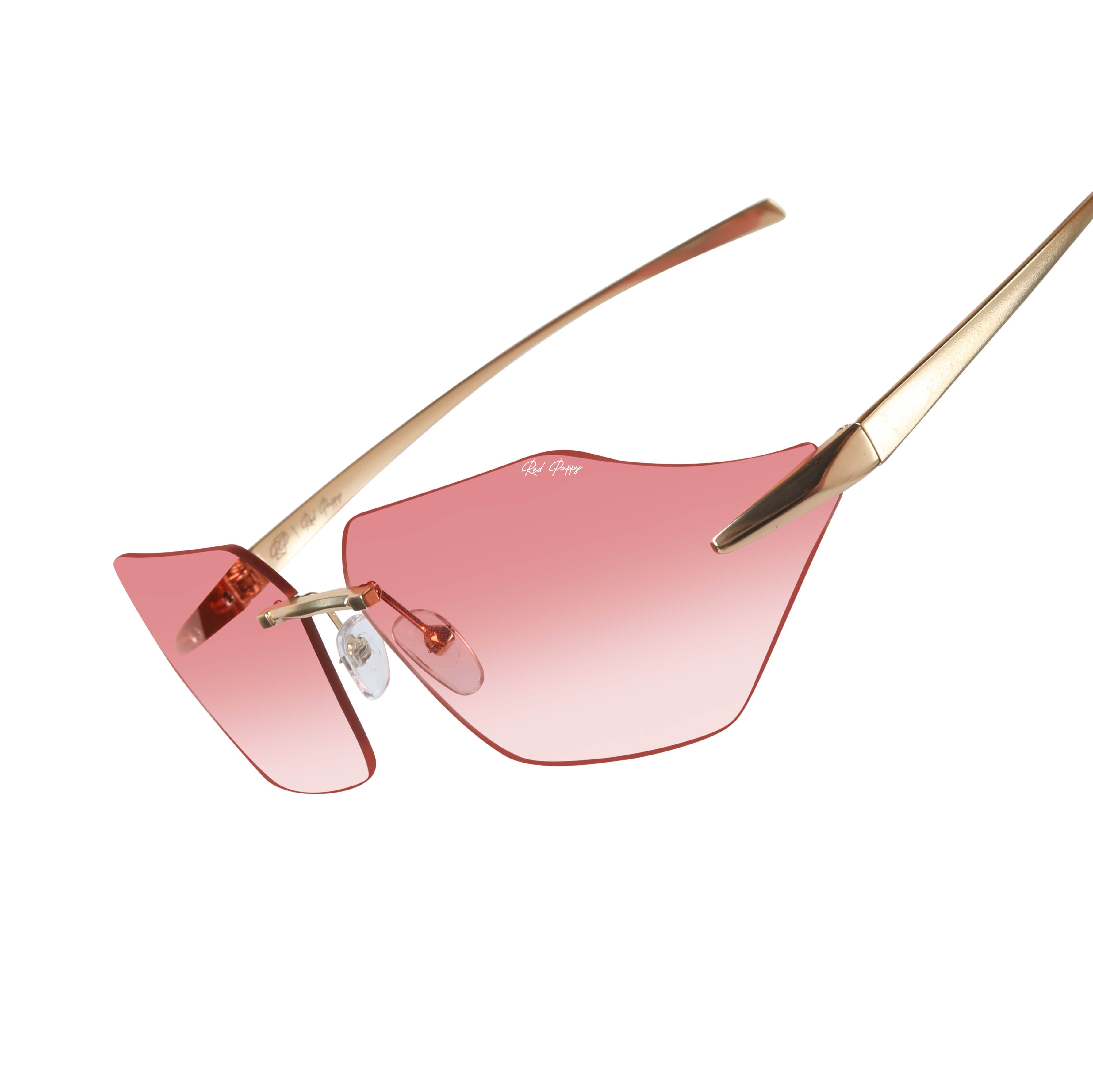 Mirage Red Rectangle Sunglasses