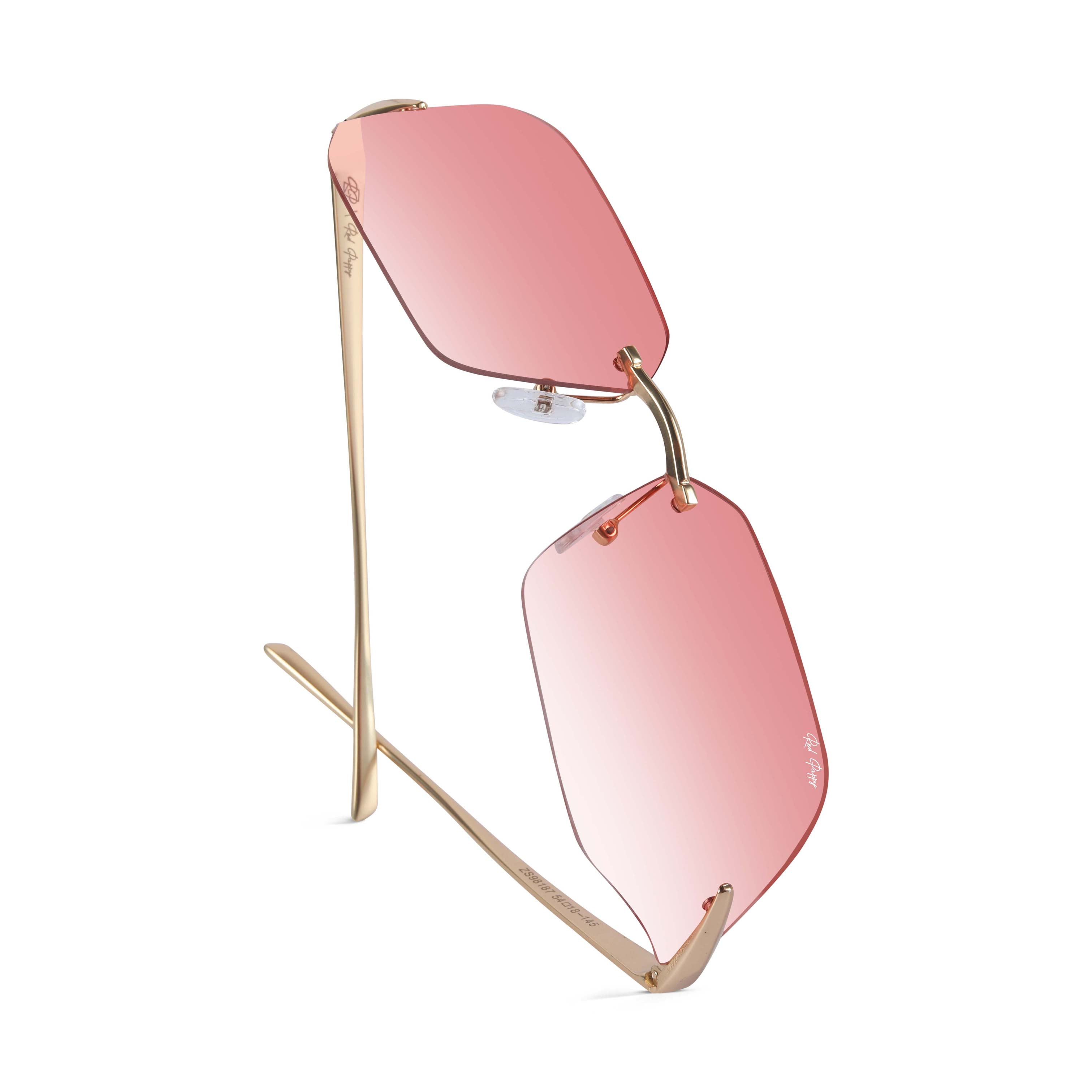 Mirage Red Rectangle Sunglasses