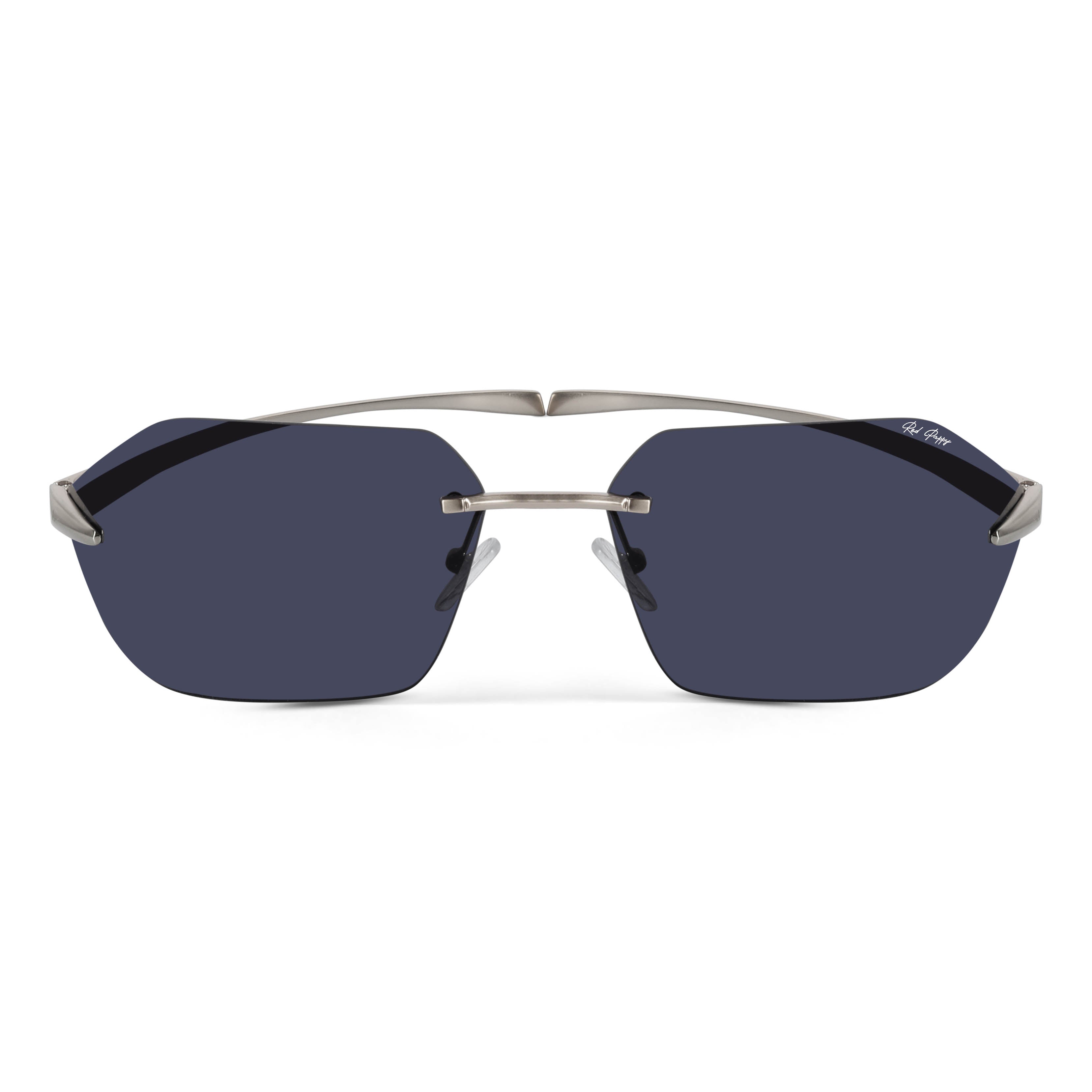 Mirage Silver Rectangle Sunglasses