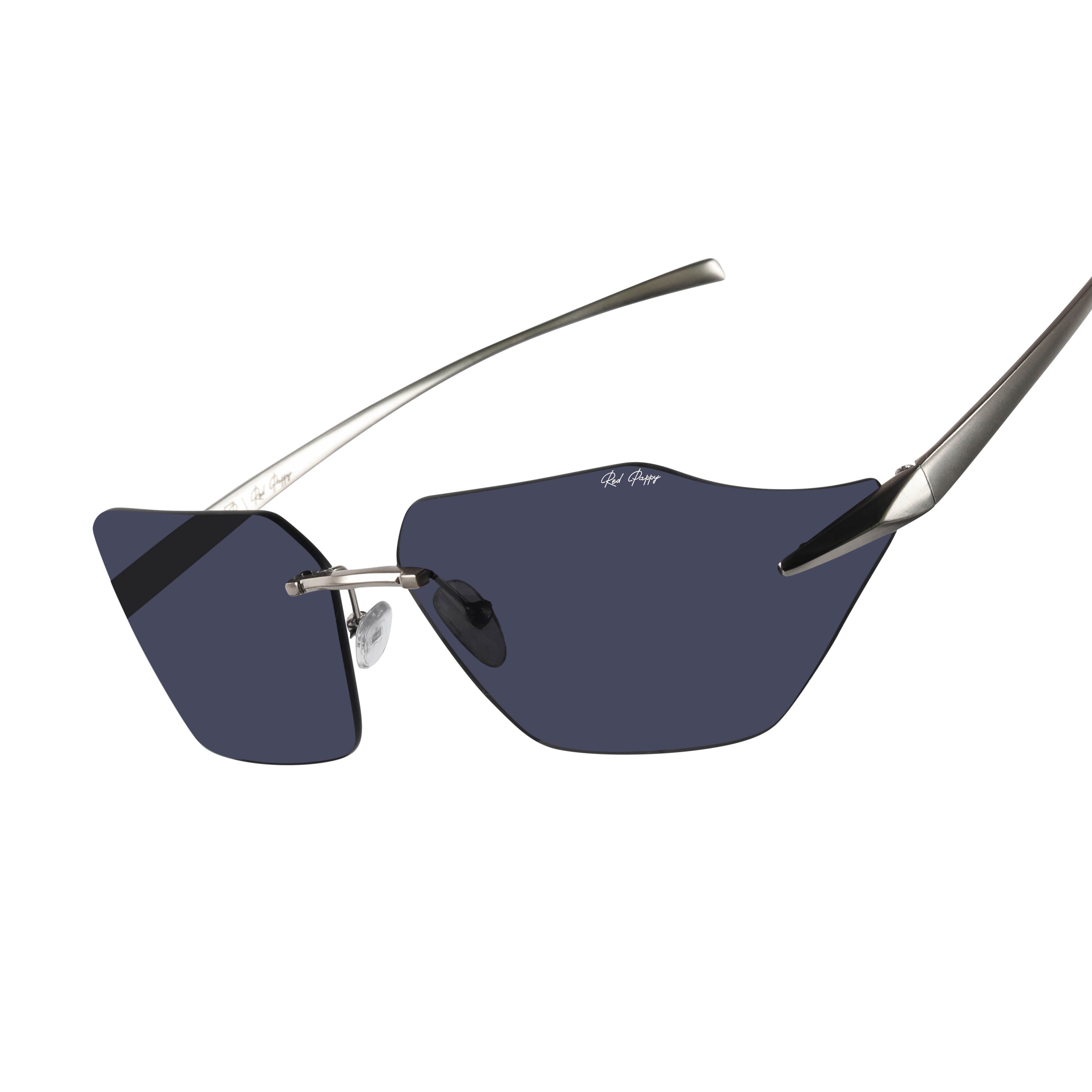 Mirage Silver Rectangle Sunglasses