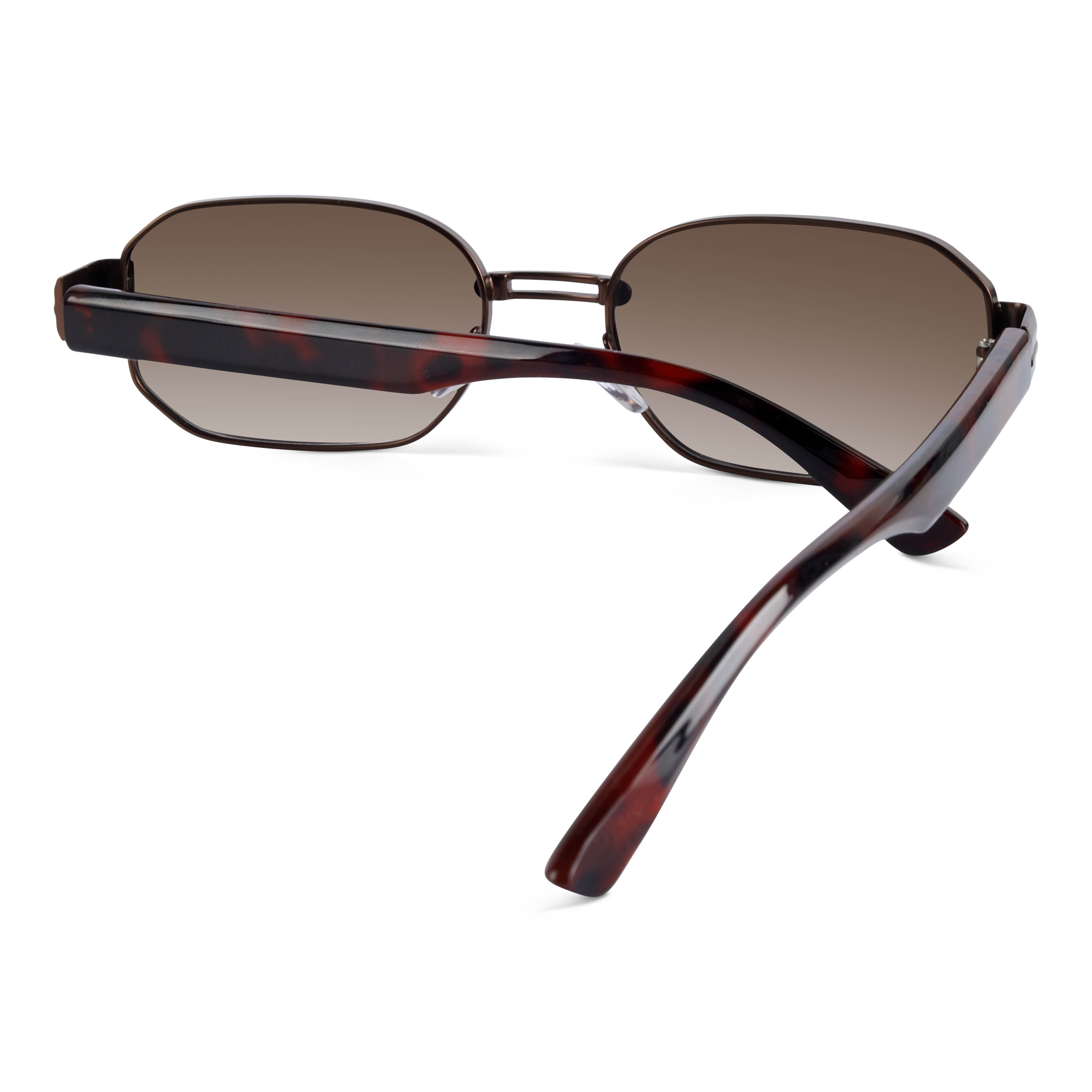 Noctis Brown Rectangle Sunglasses