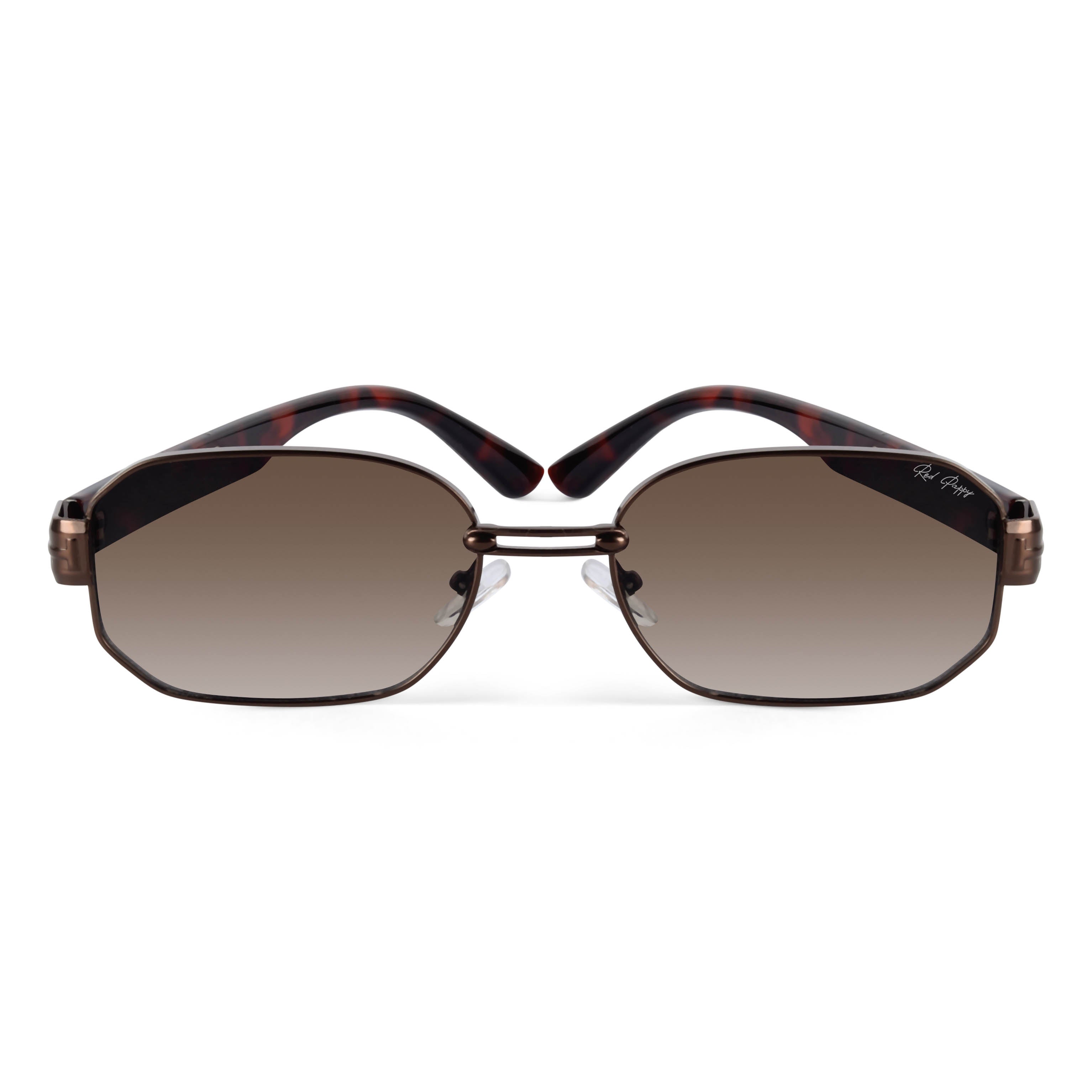 Noctis Brown Rectangle Sunglasses