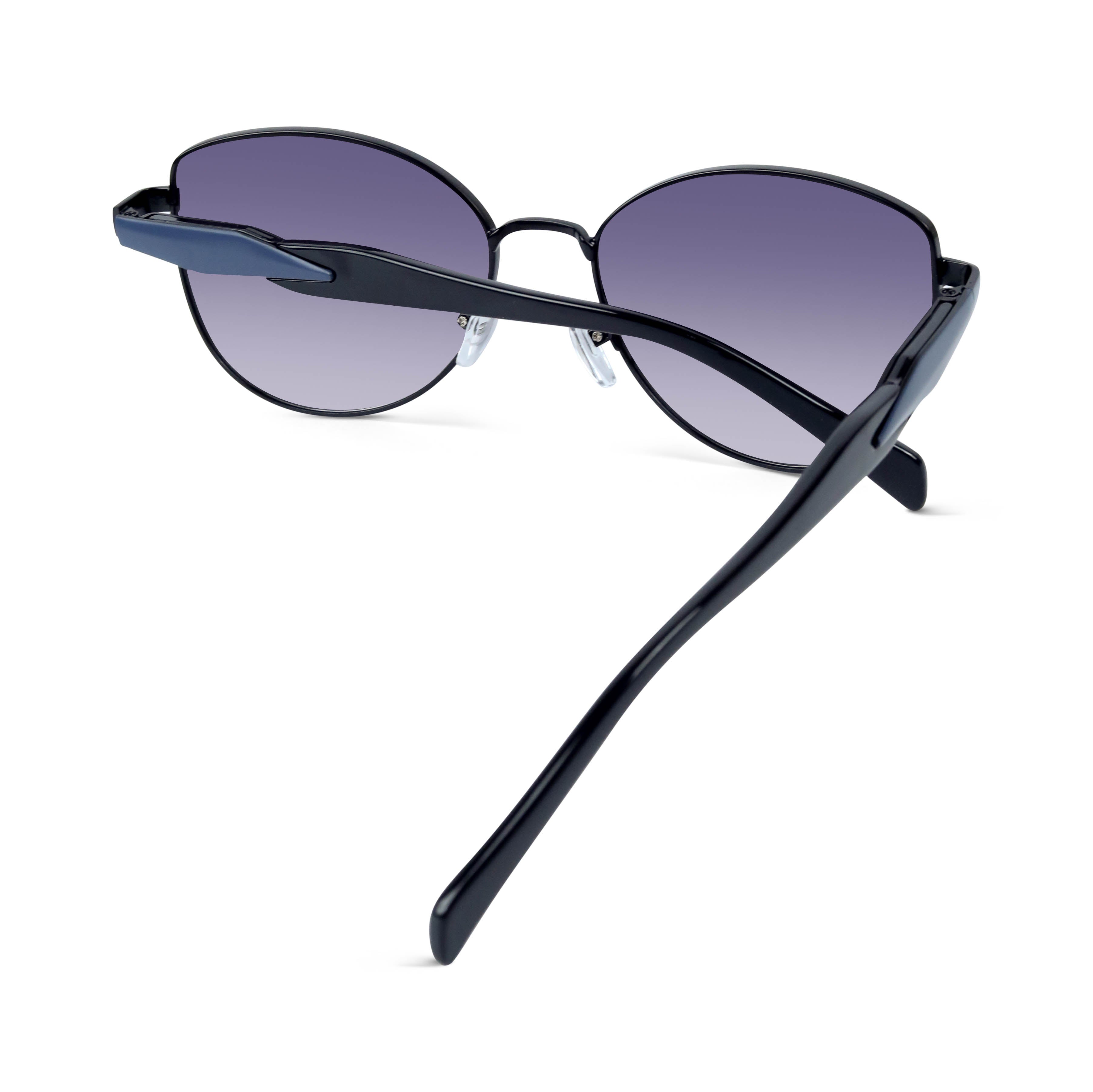 Nyctara Blue Cateye Sunglasses