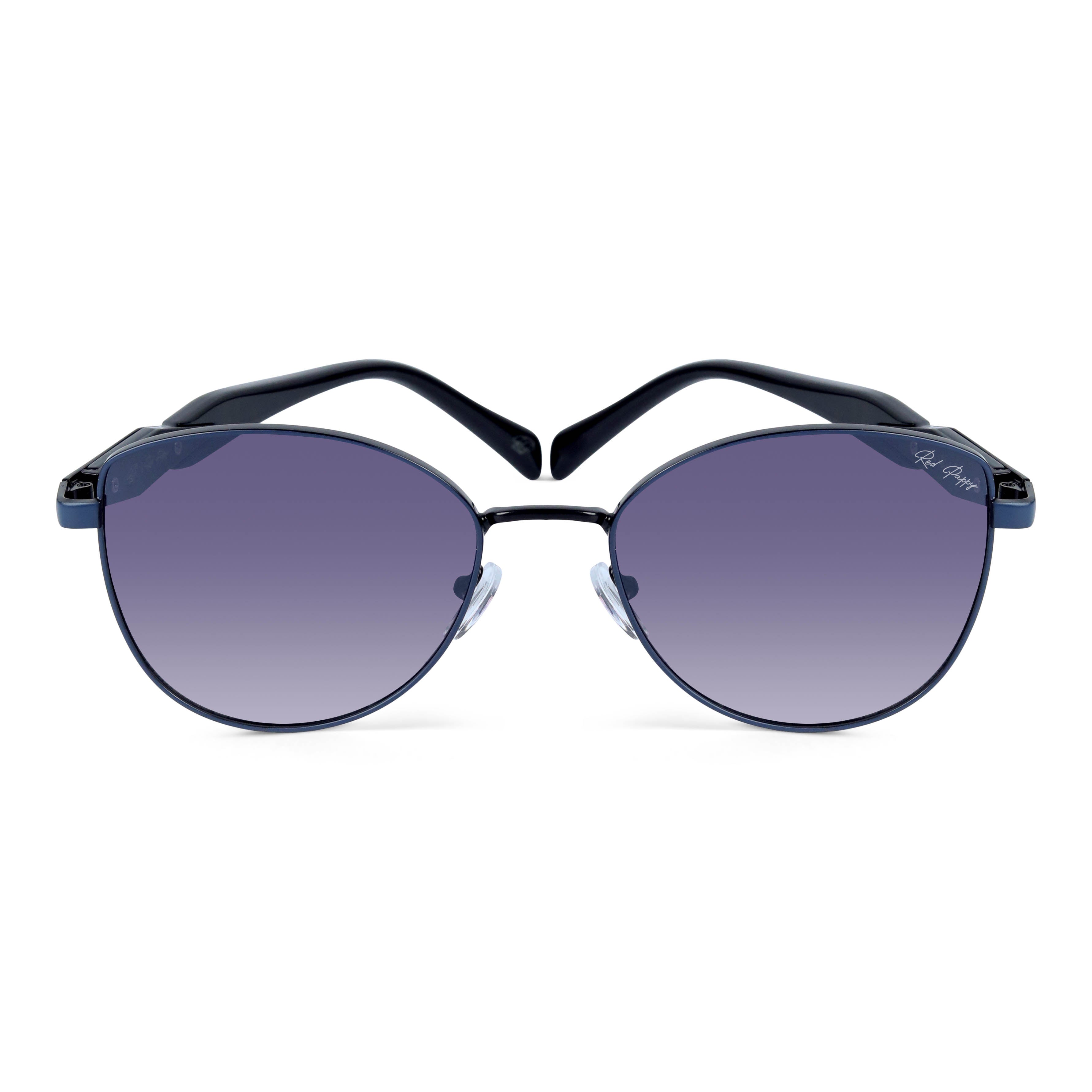 Nyctara Blue Cateye Sunglasses