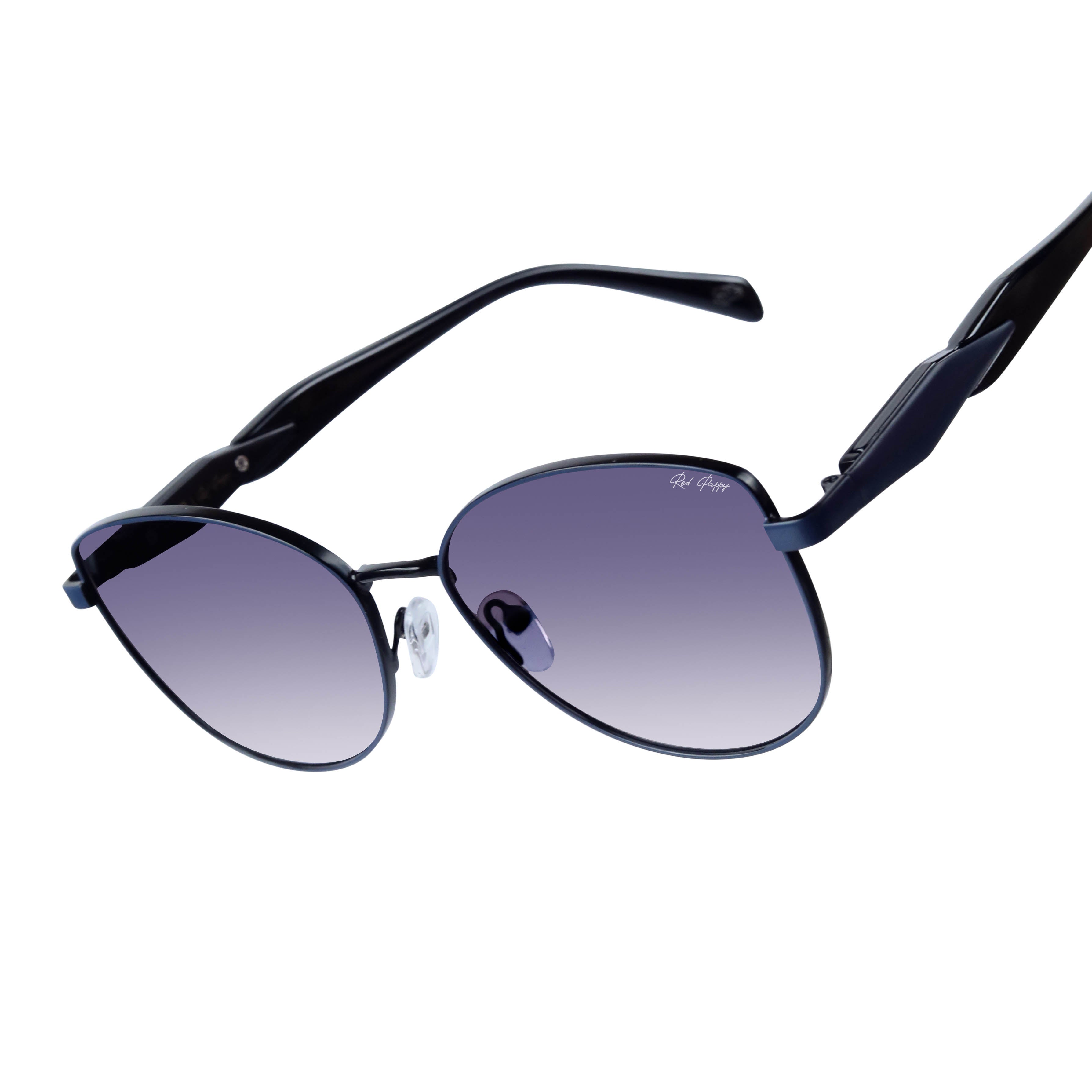 Nyctara Blue Cateye Sunglasses