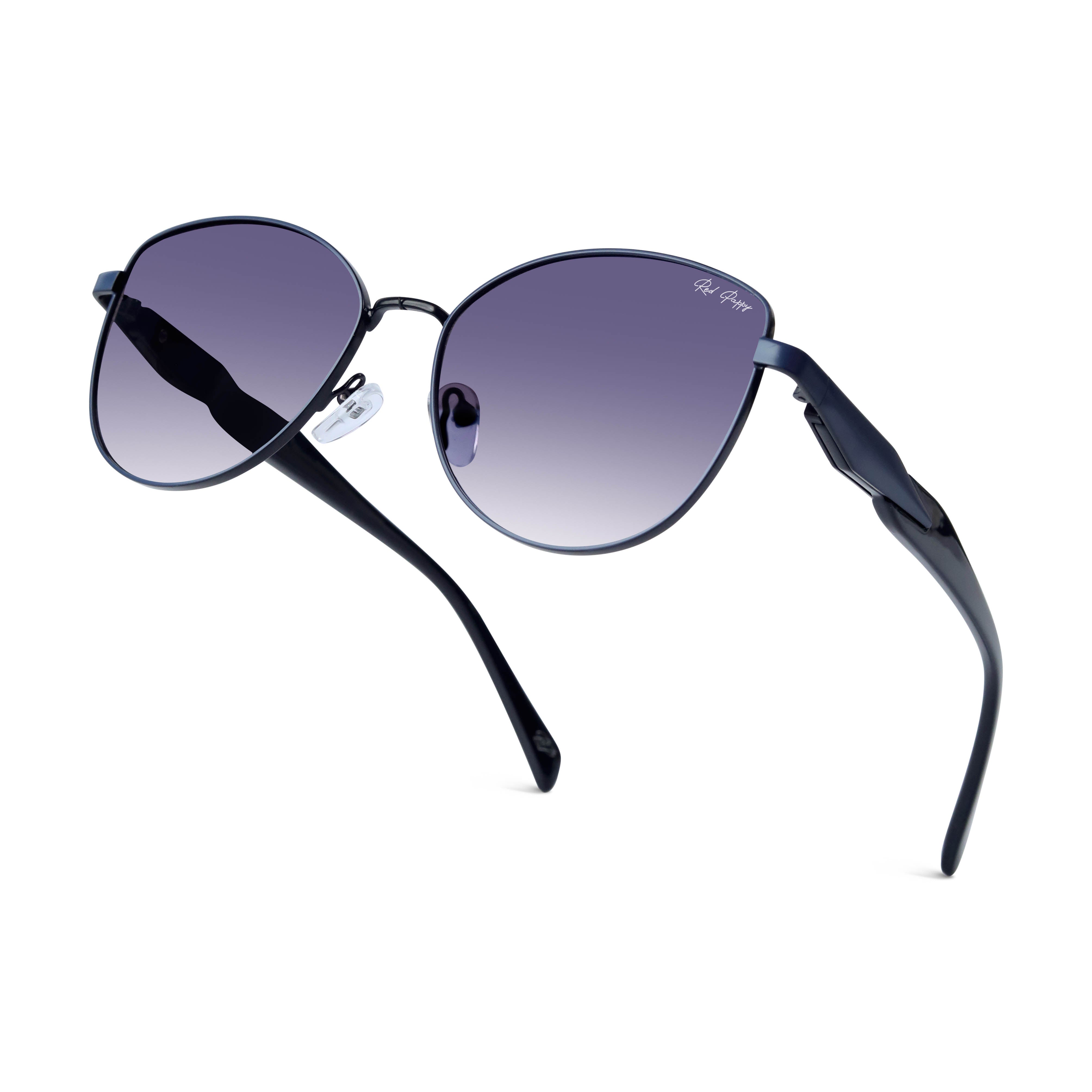 Nyctara Blue Cateye Sunglasses