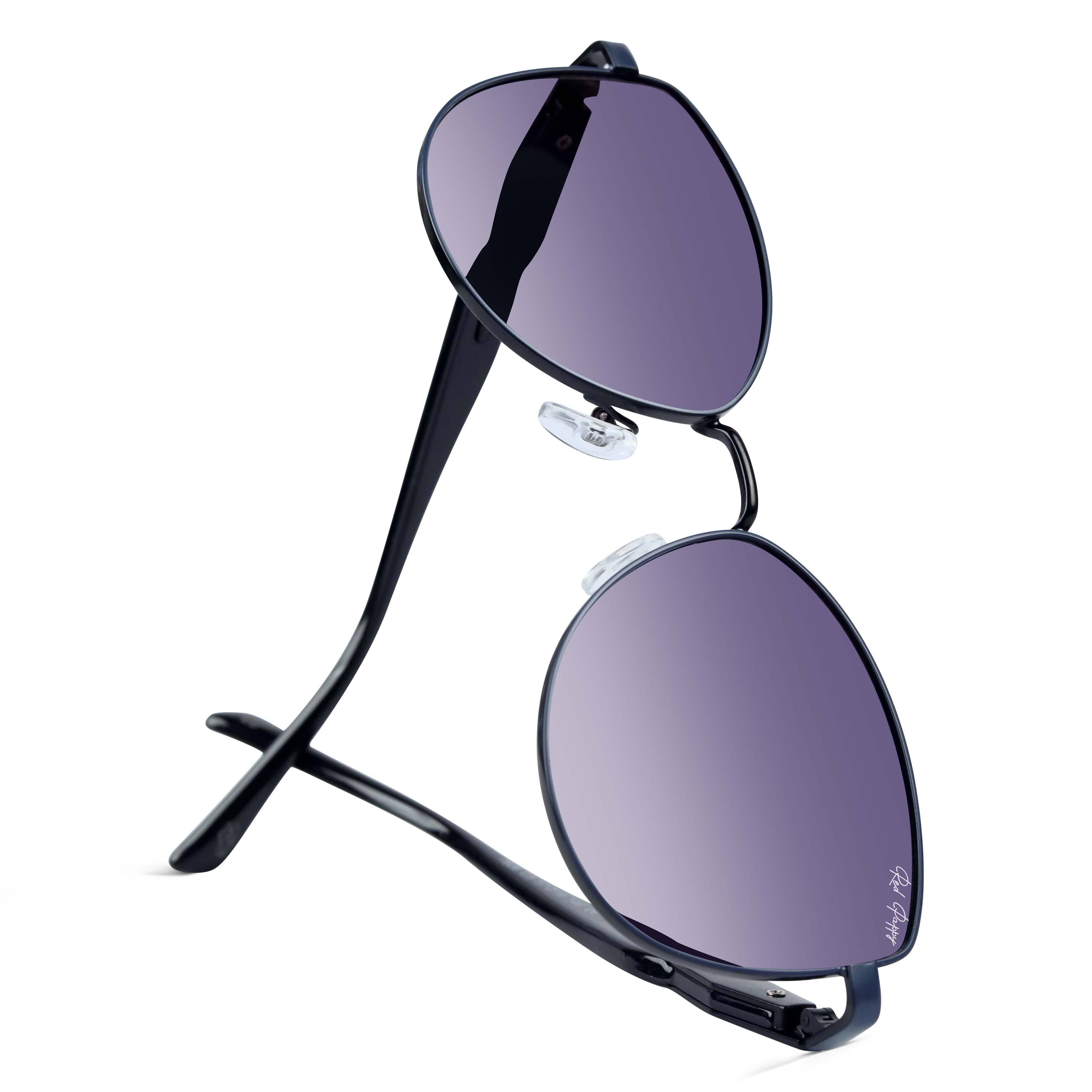 Nyctara Blue Cateye Sunglasses