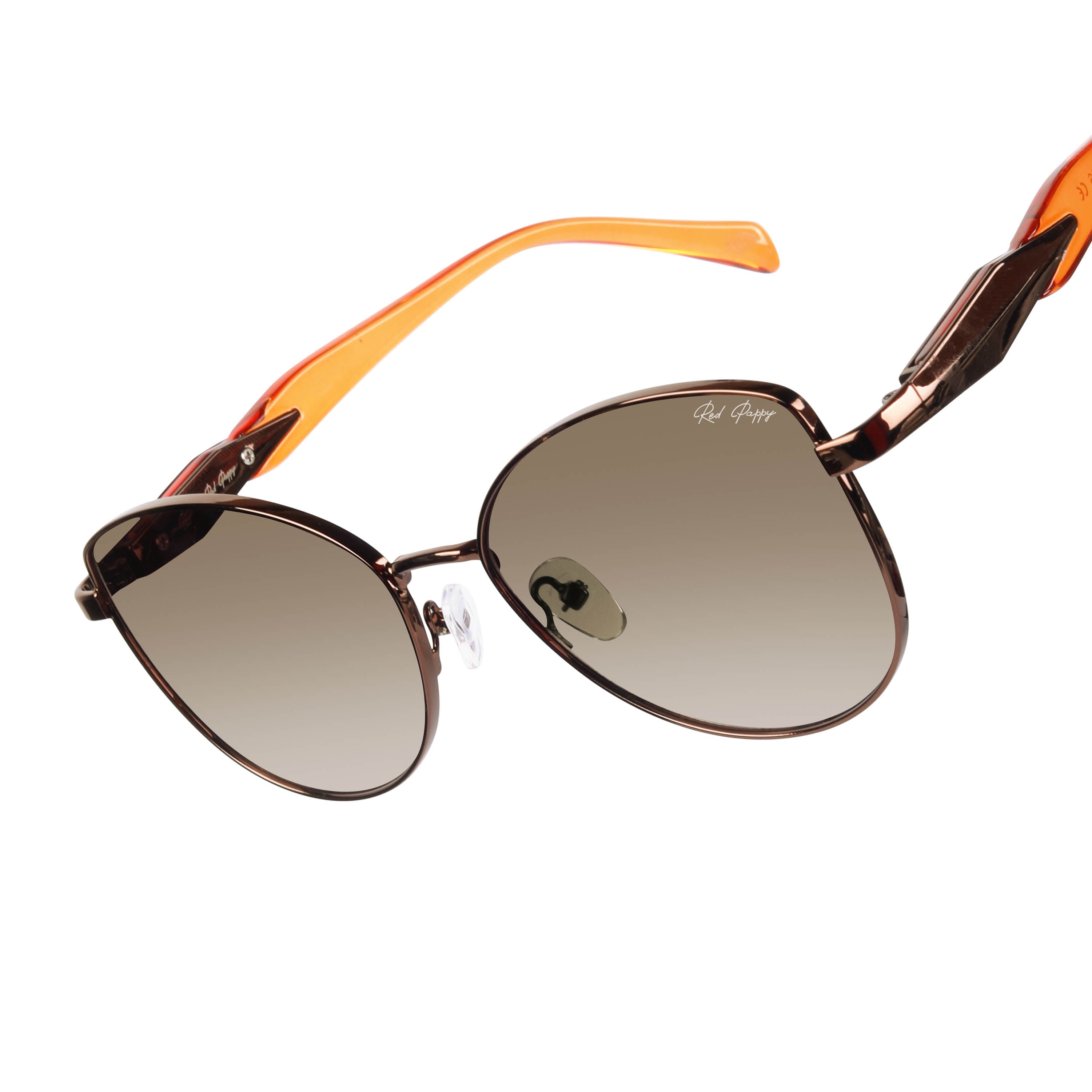 Nyctara Brown Cateye Sunglasses