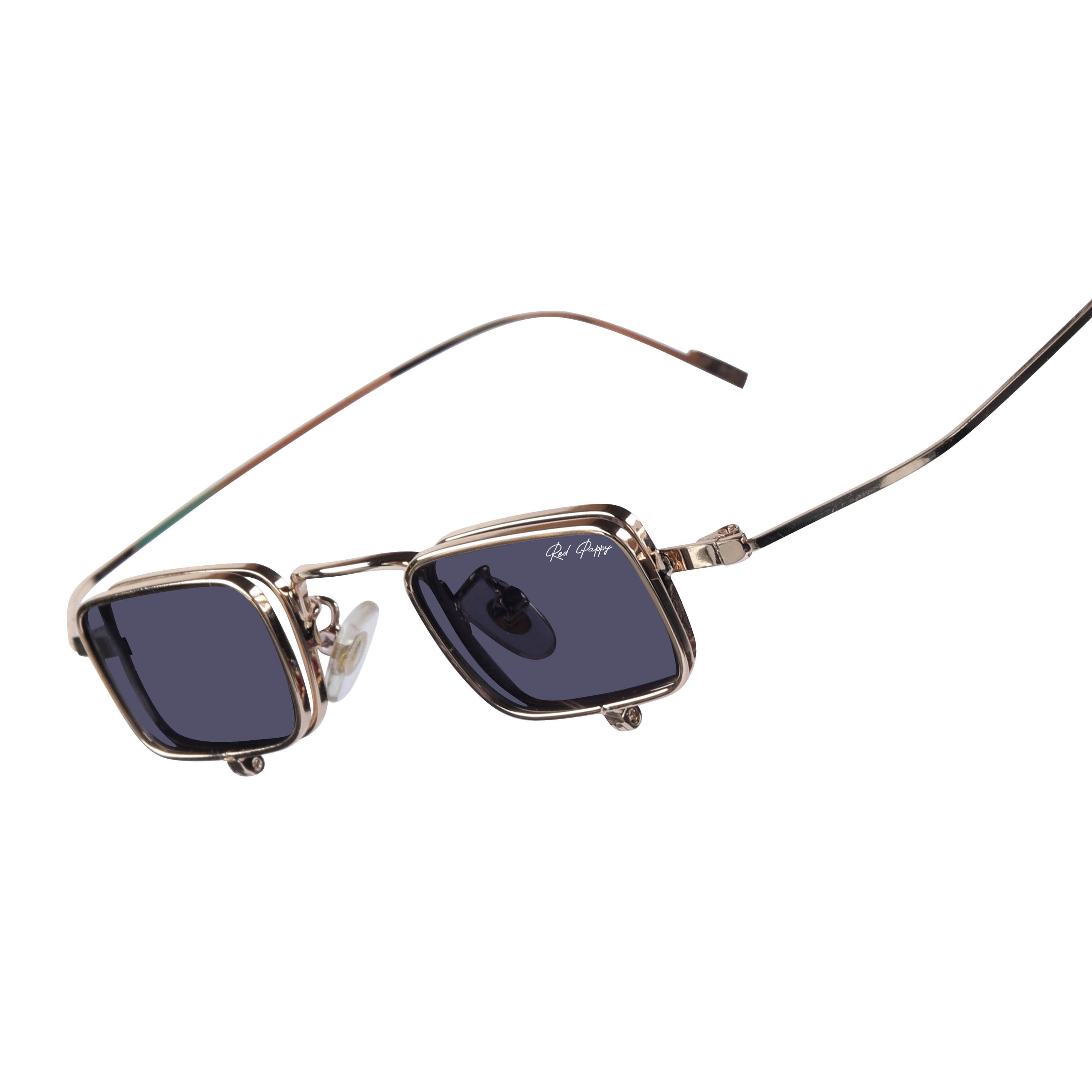 Optivex Black Rectangle Sunglasses