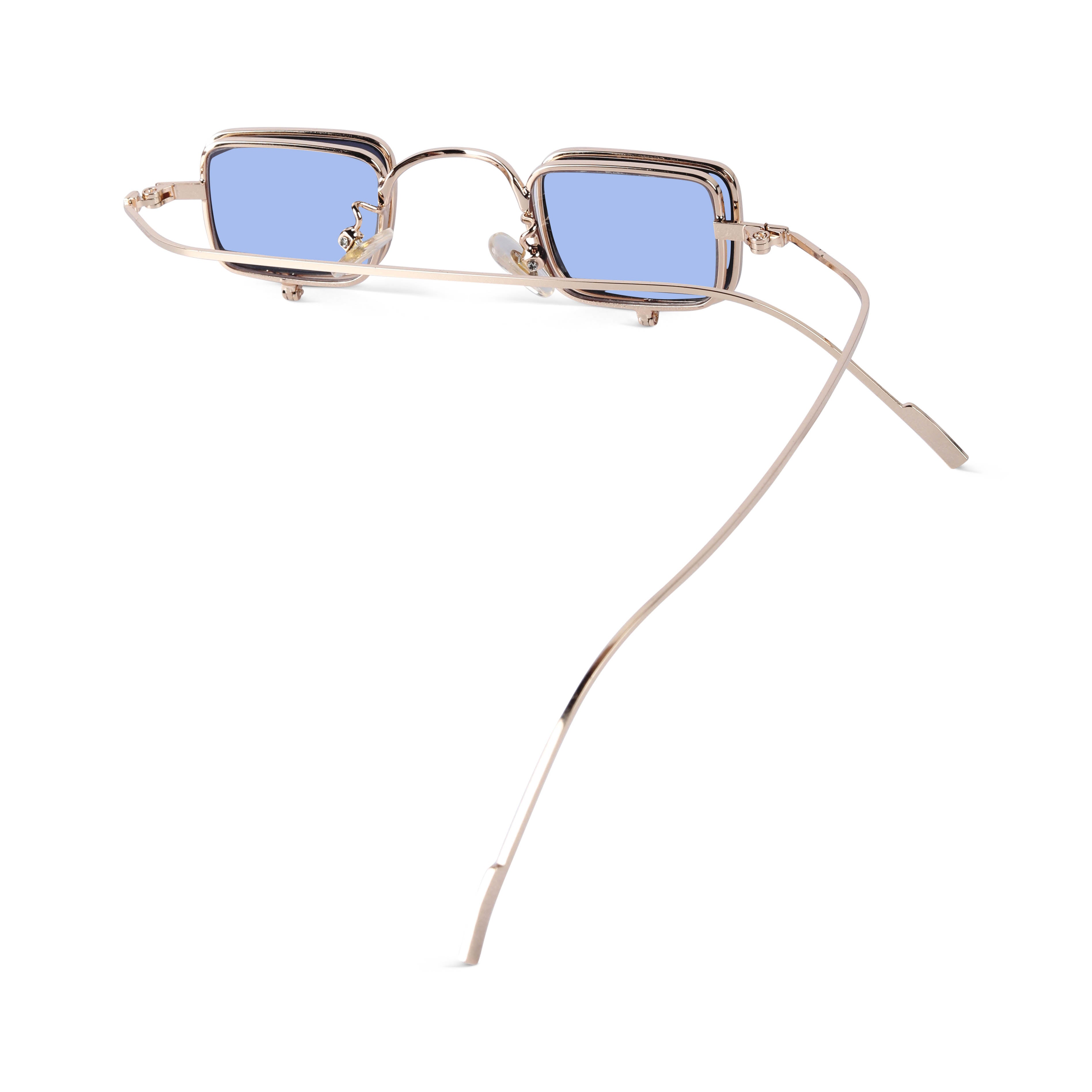 Optivex Blue Rectangle Sunglasses