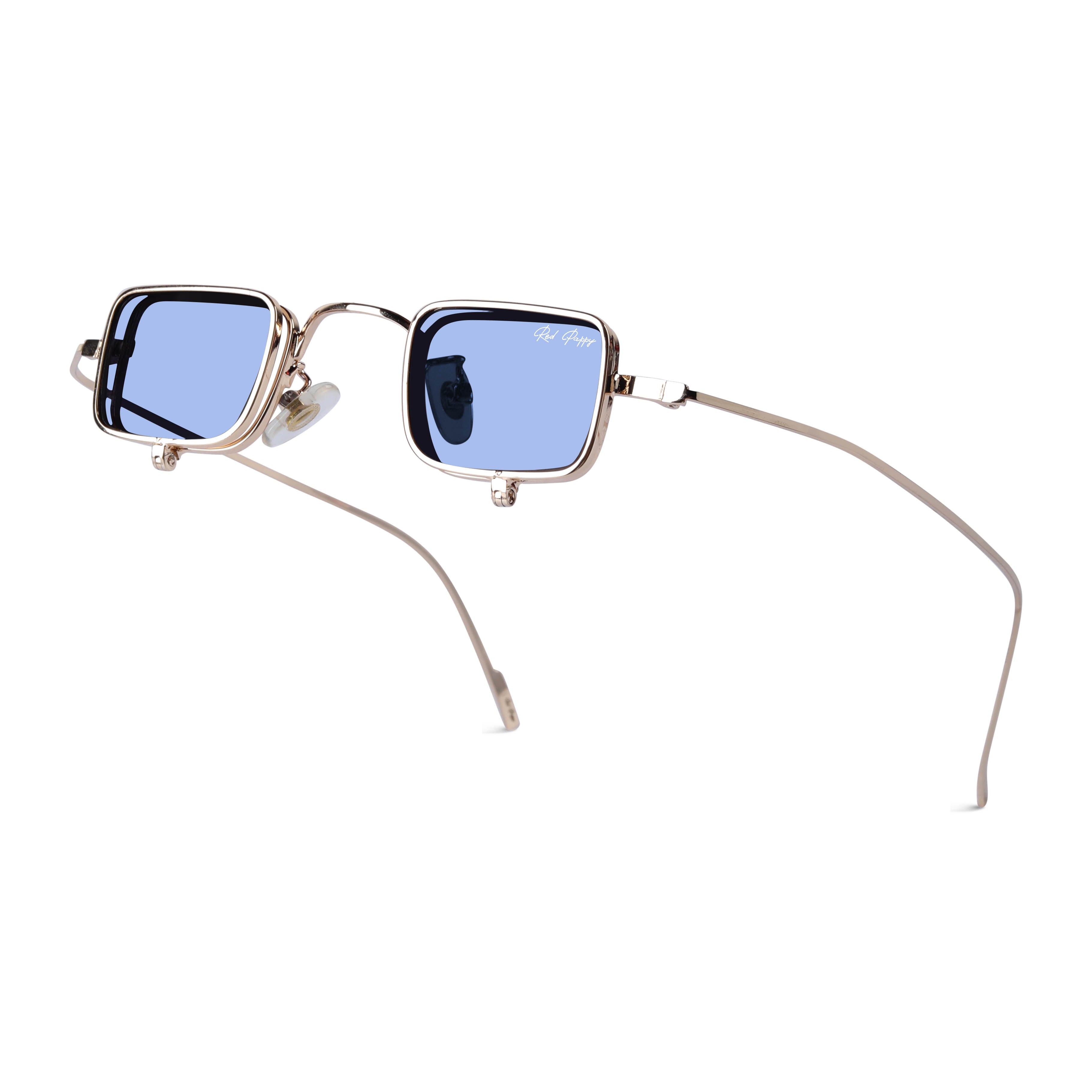 Optivex Blue Rectangle Sunglasses