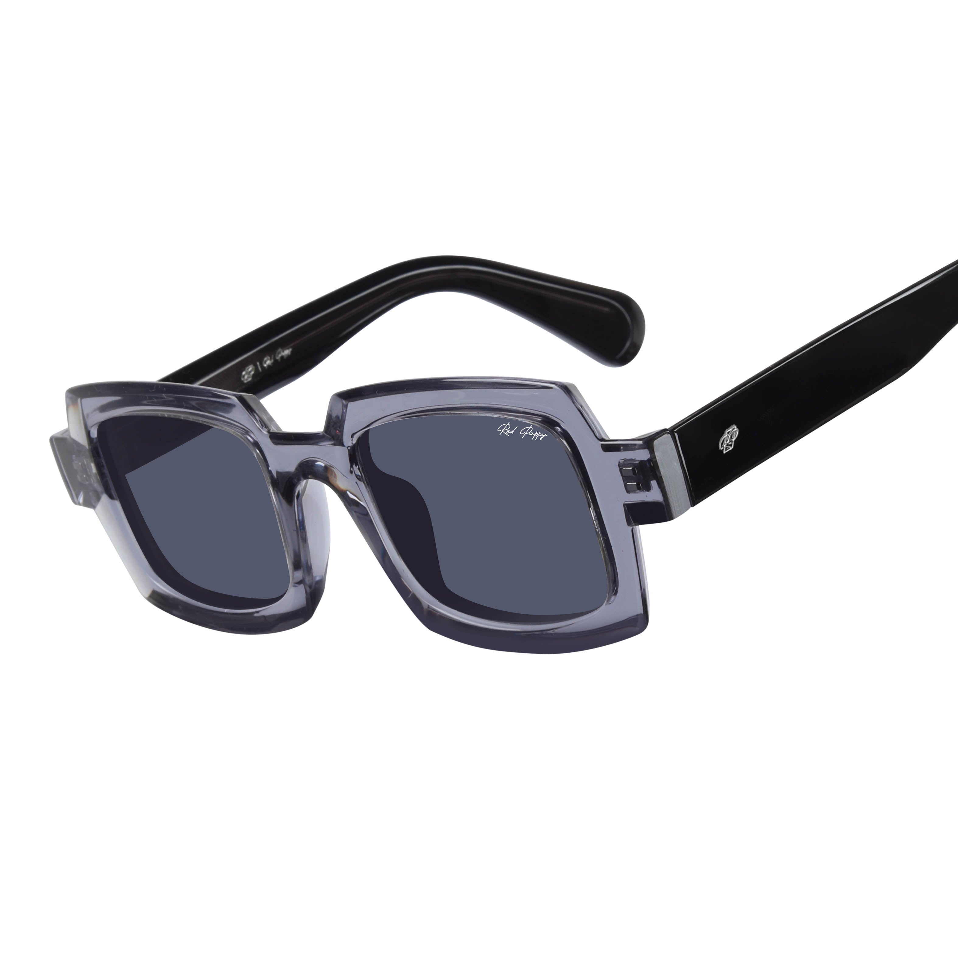 Posh Grey Polarized Rectangle Sunglasses