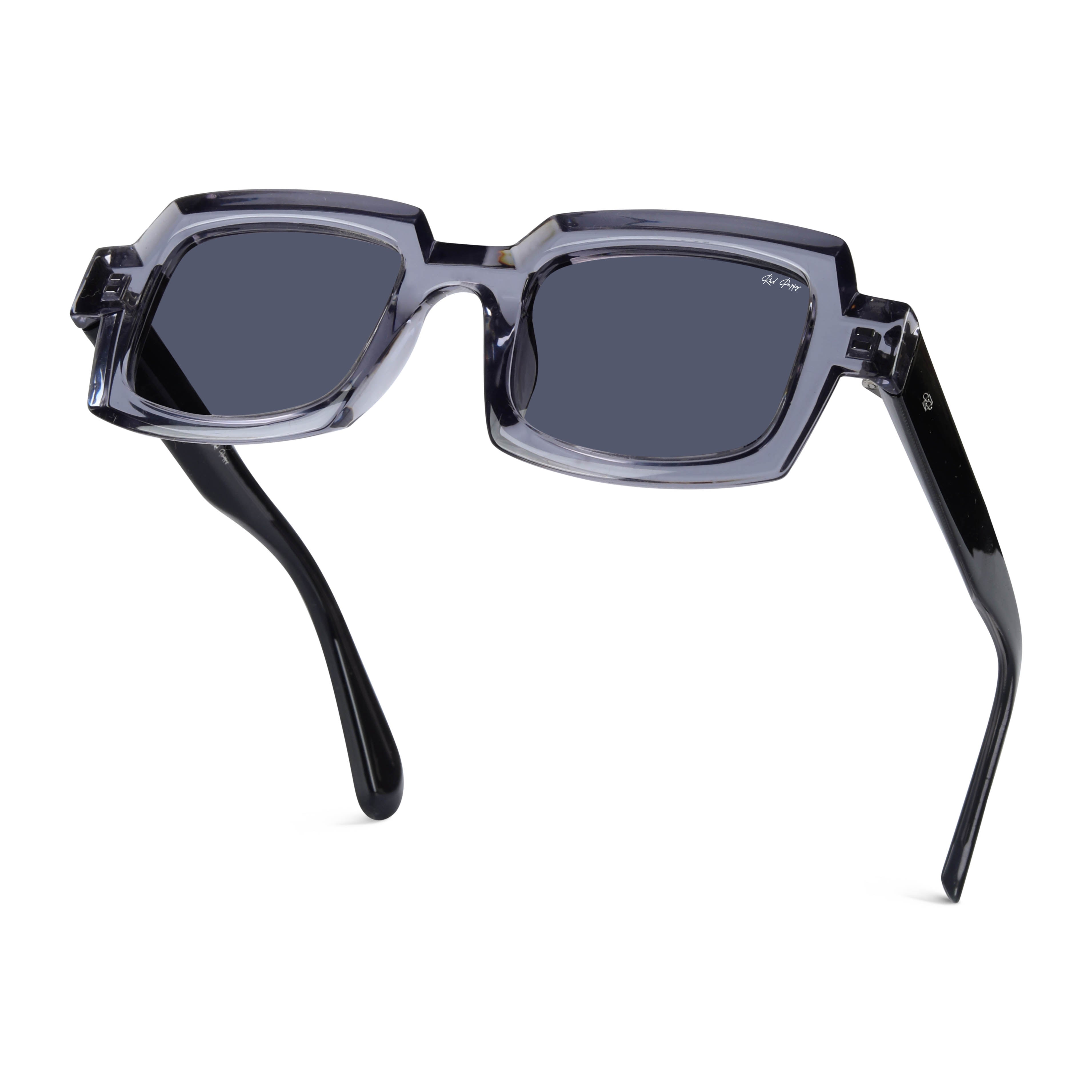 Posh Grey Polarized Rectangle Sunglasses