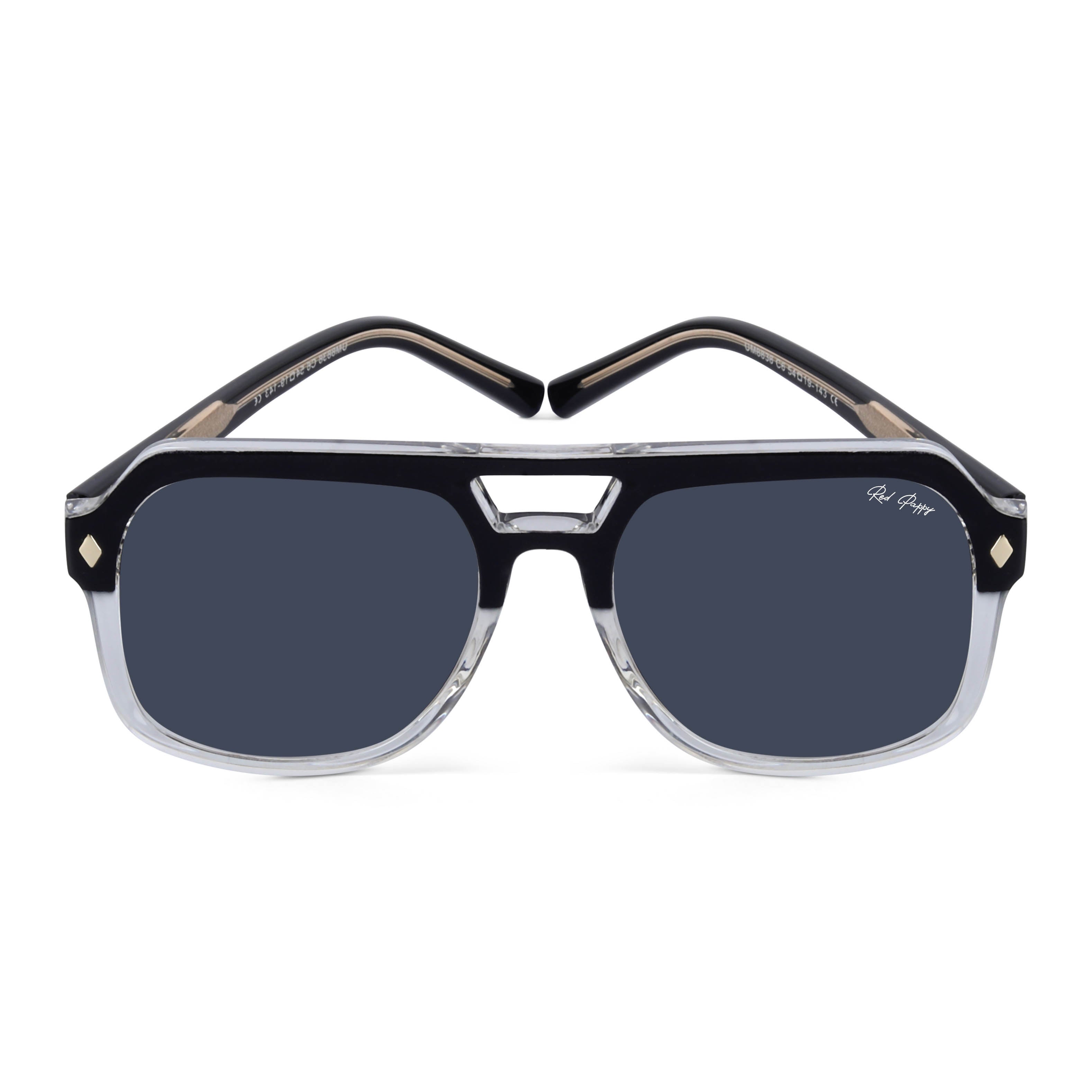 Pyre Black Aviator Sunglasses