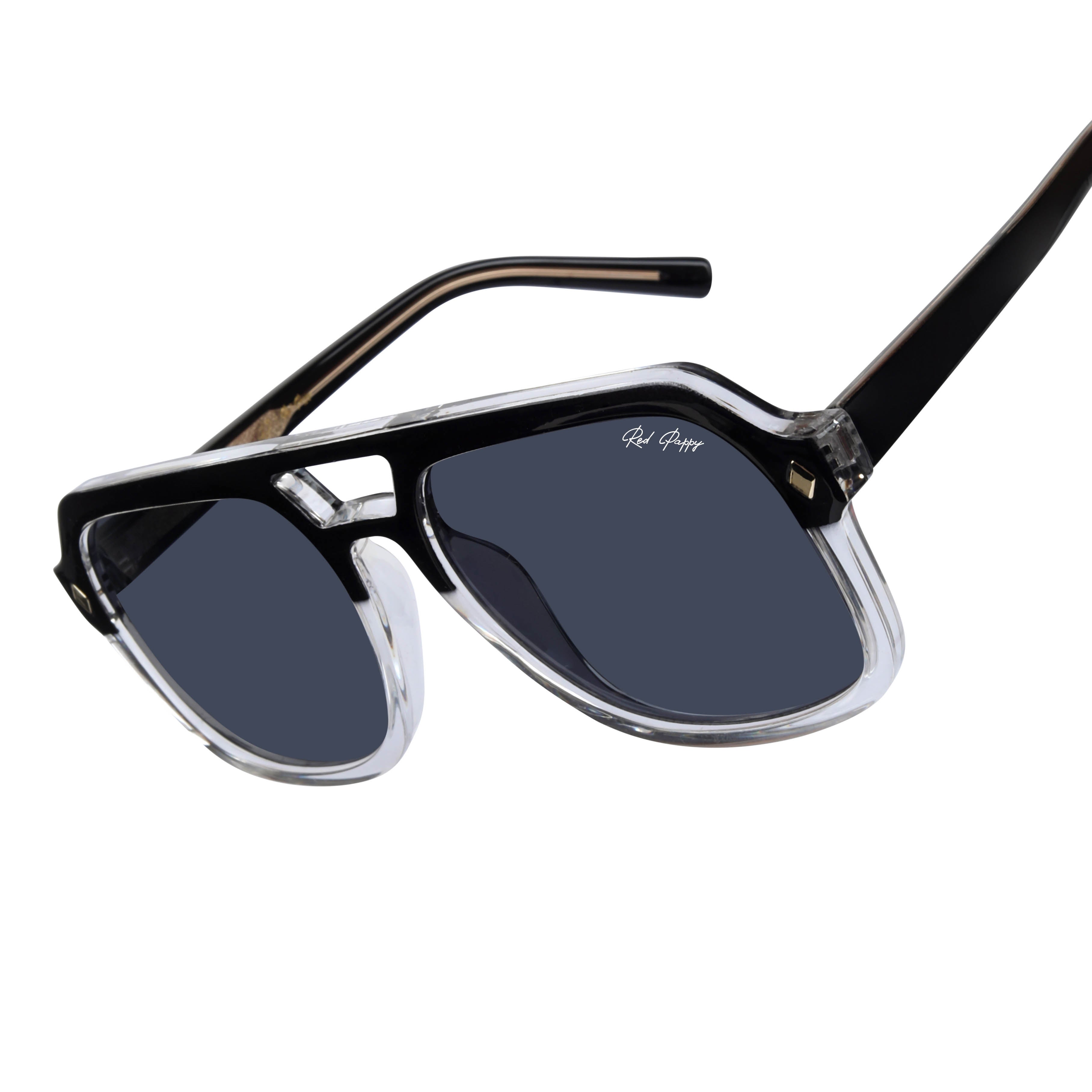 Pyre Black Aviator Sunglasses