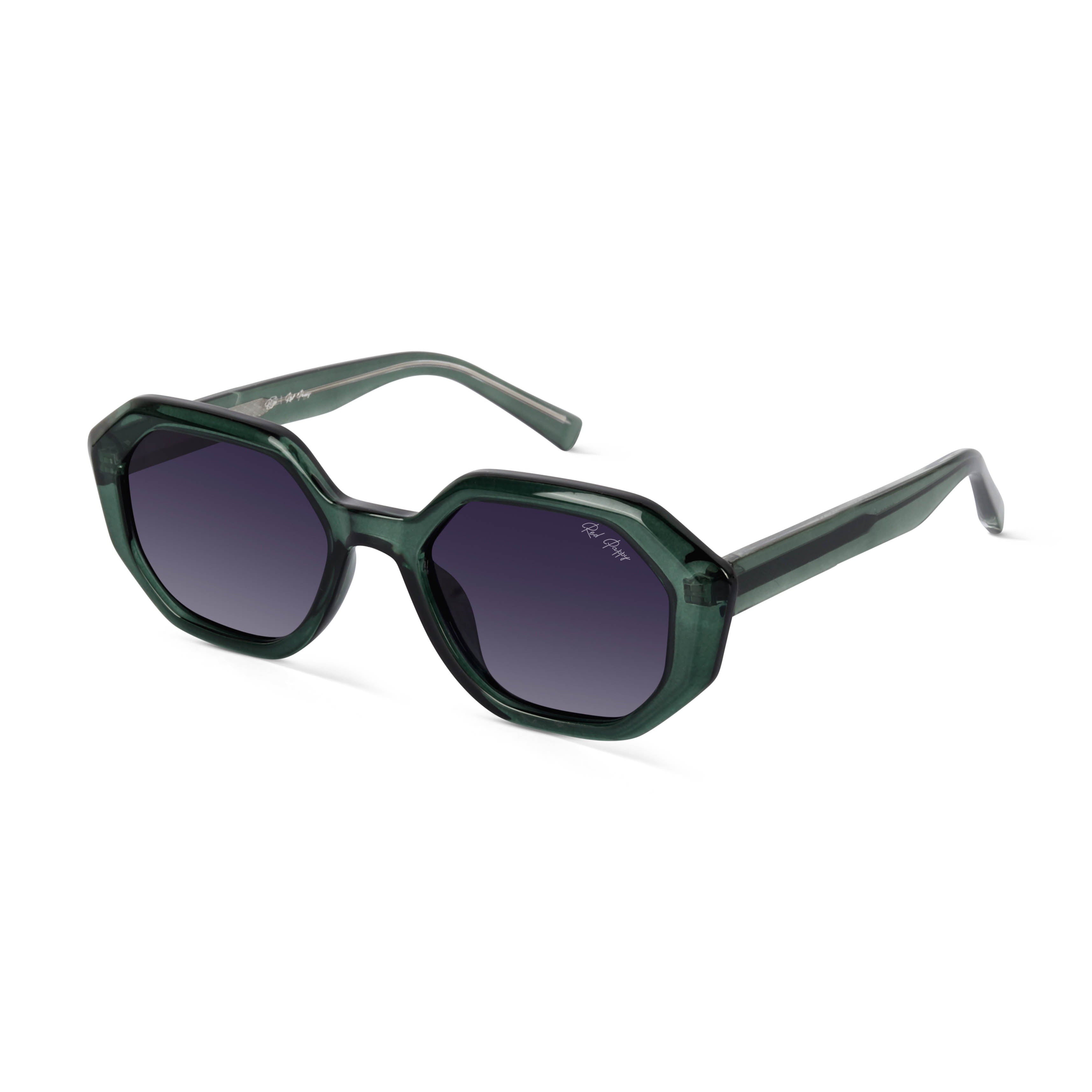 Rayvex Purple Polarized Hexagonal Sunglasses