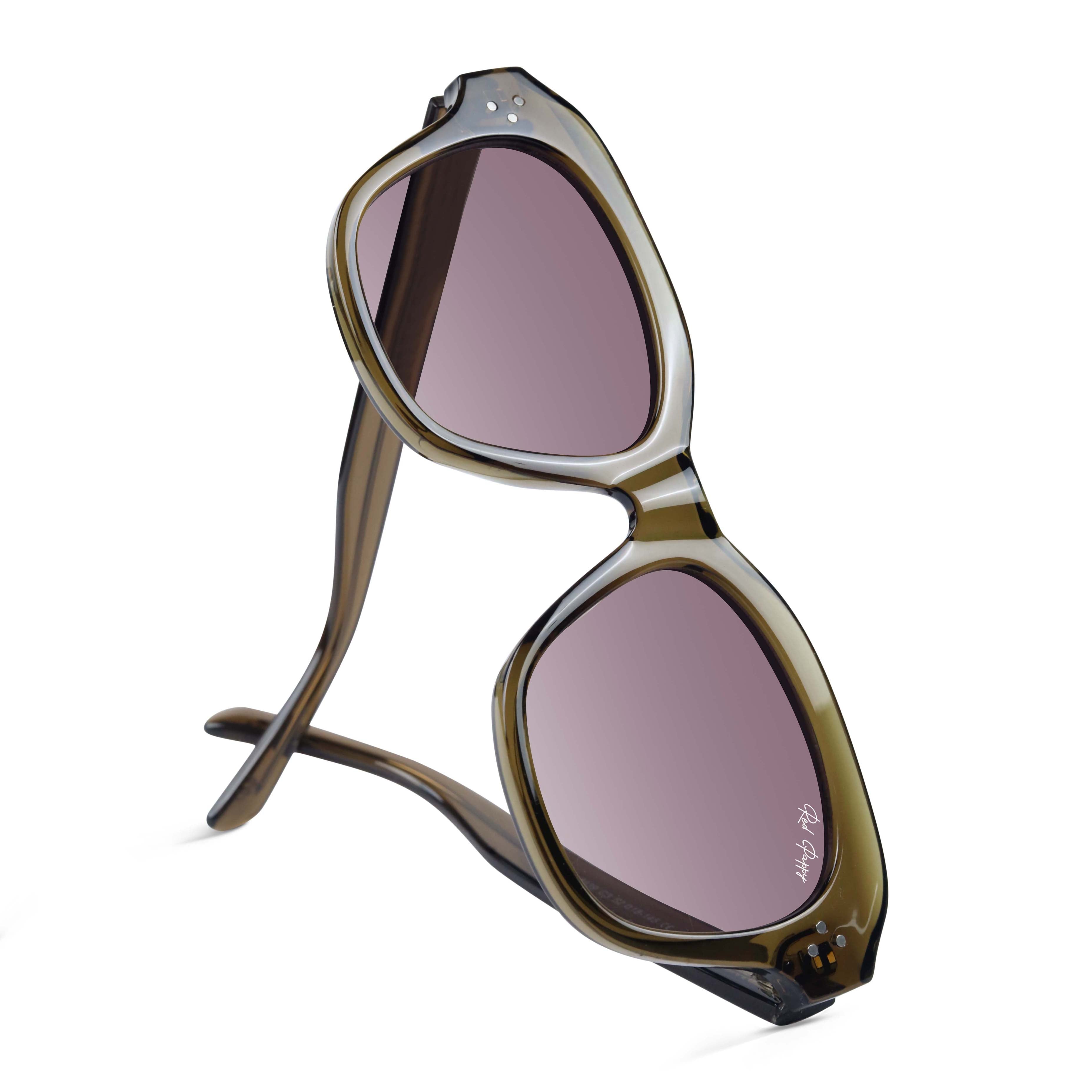 Rayvion Purple Square Sunglasses