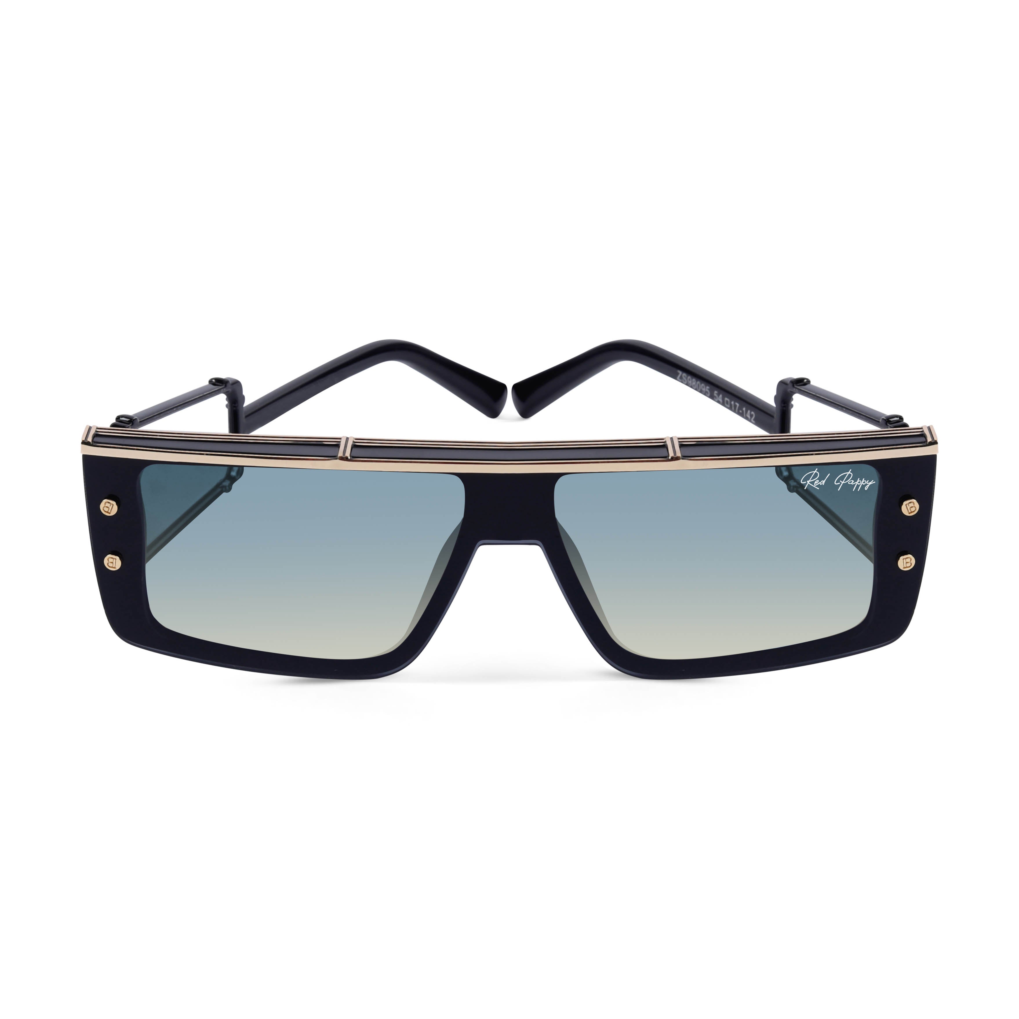 Riff Green Rectangle Sunglasses