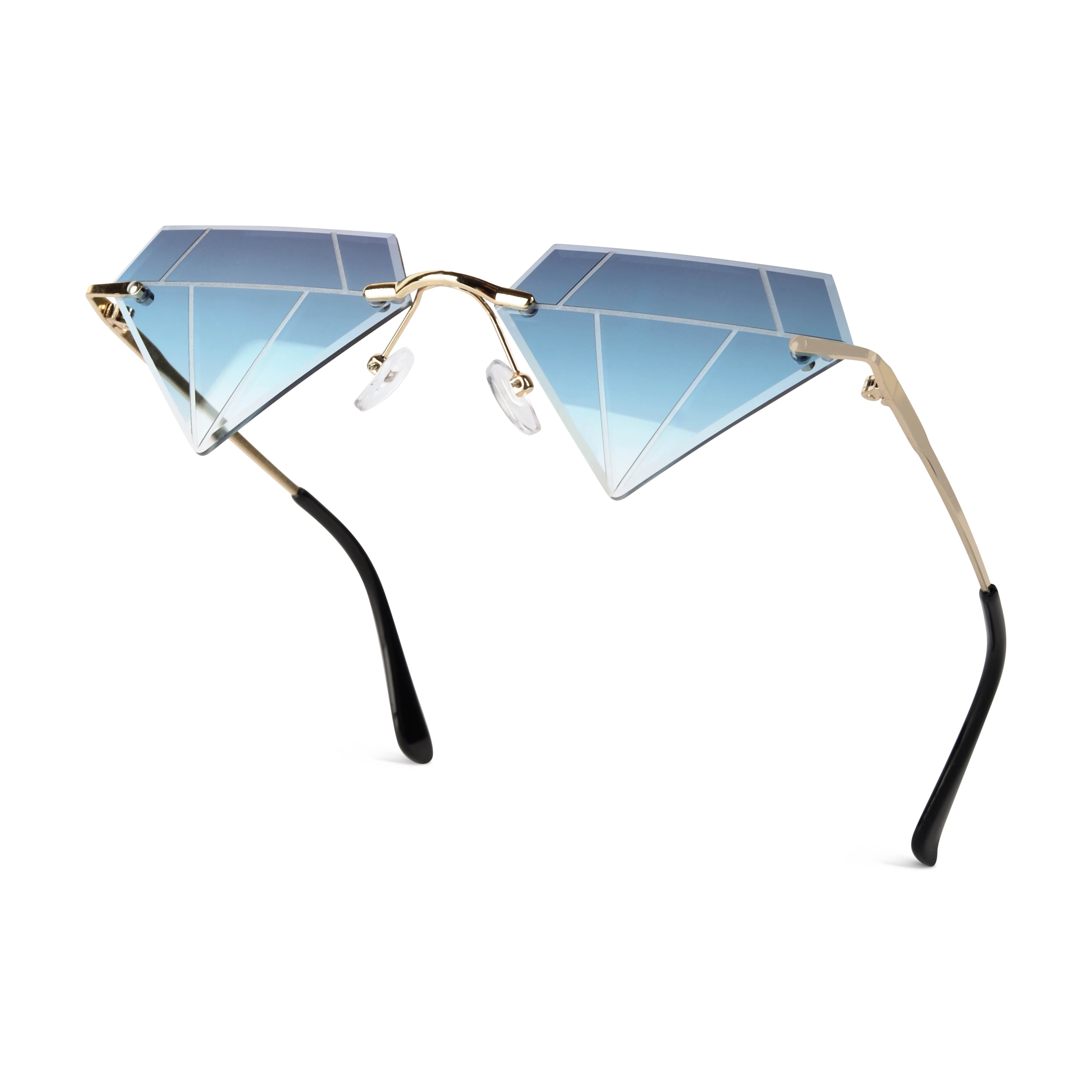 Solarae Blue Diamond Sunglasses