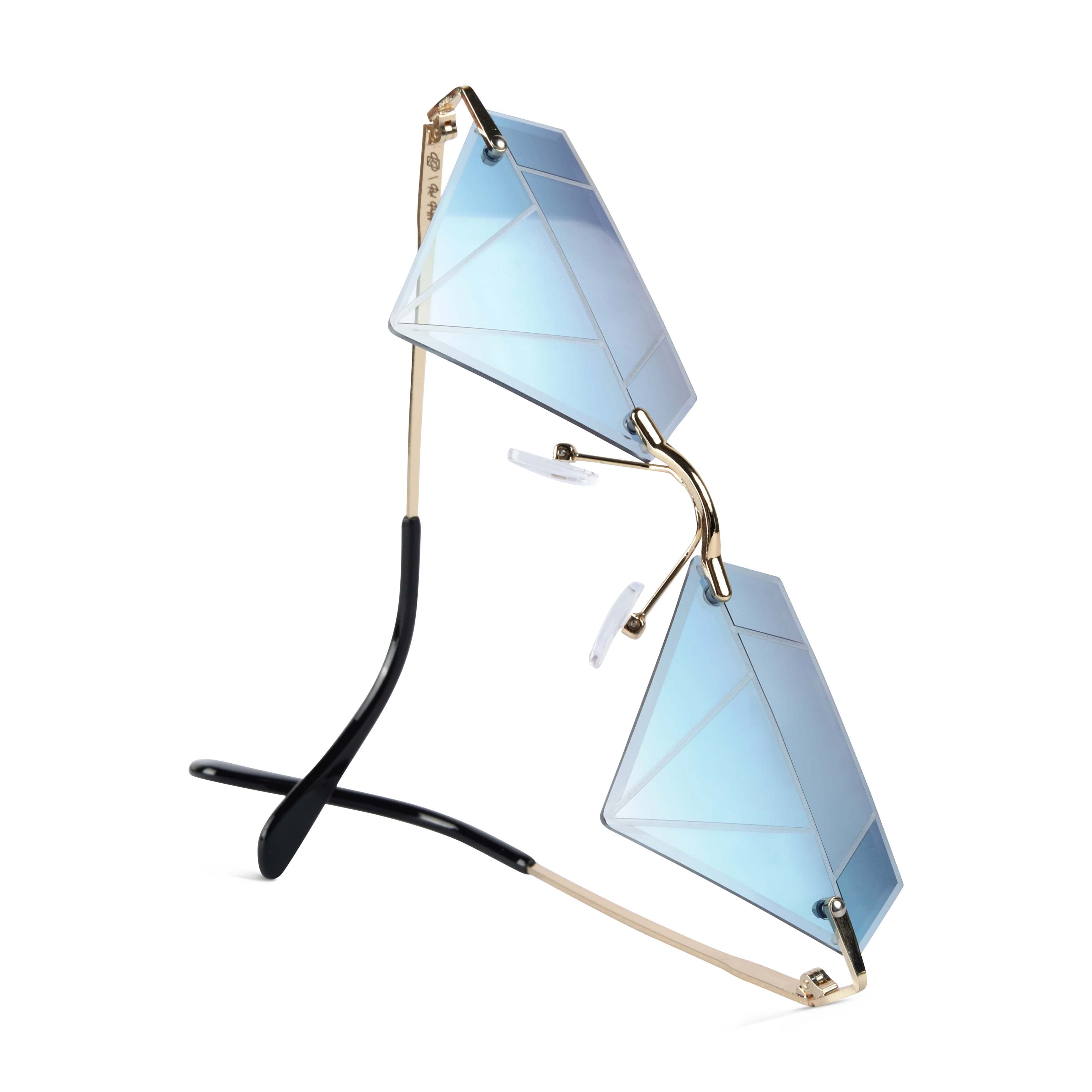 Solarae Blue Diamond Sunglasses