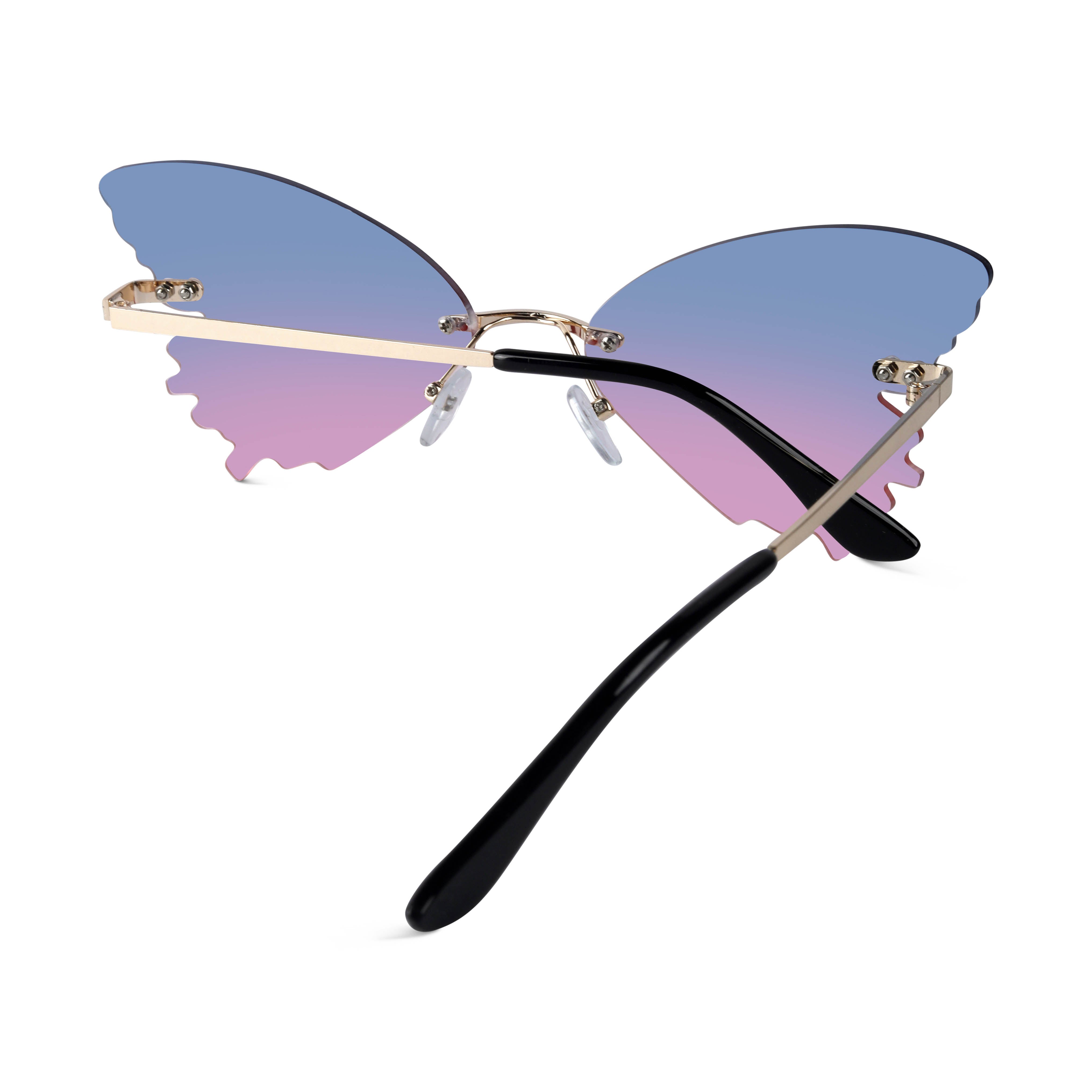 Strobe Blue Butterfly Sunglasses