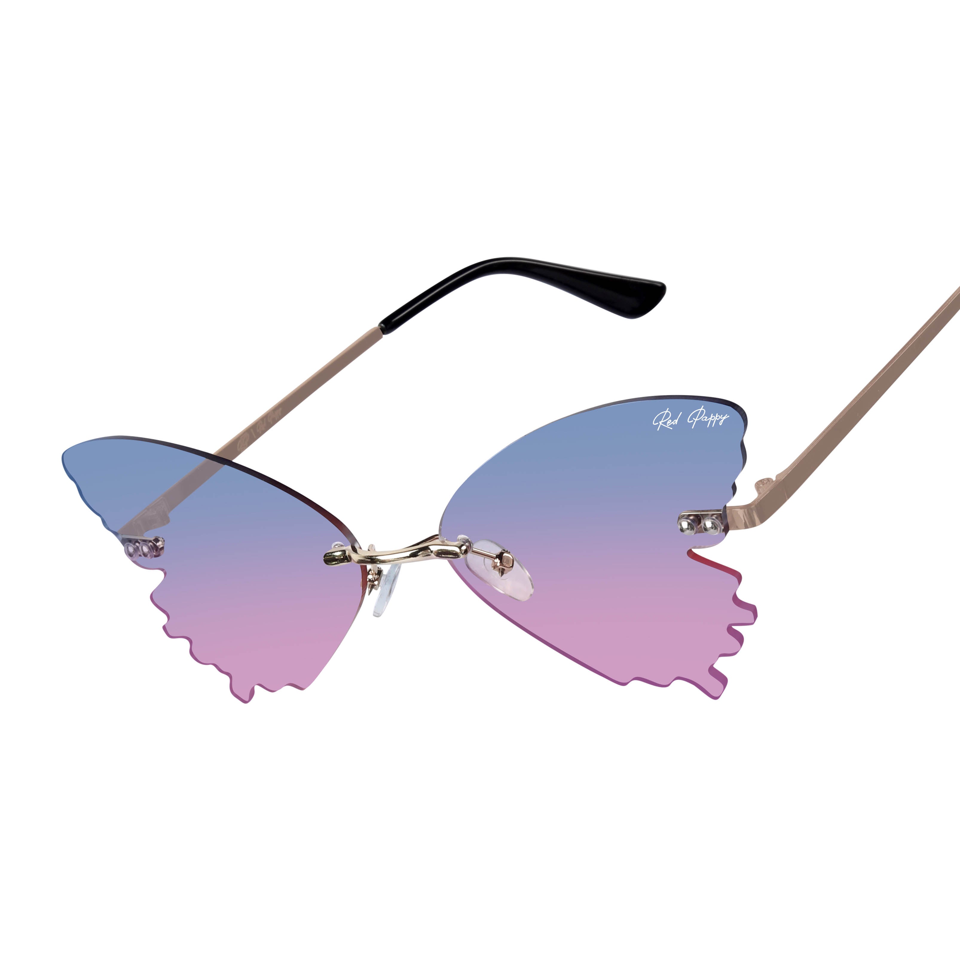 Strobe Blue Butterfly Sunglasses