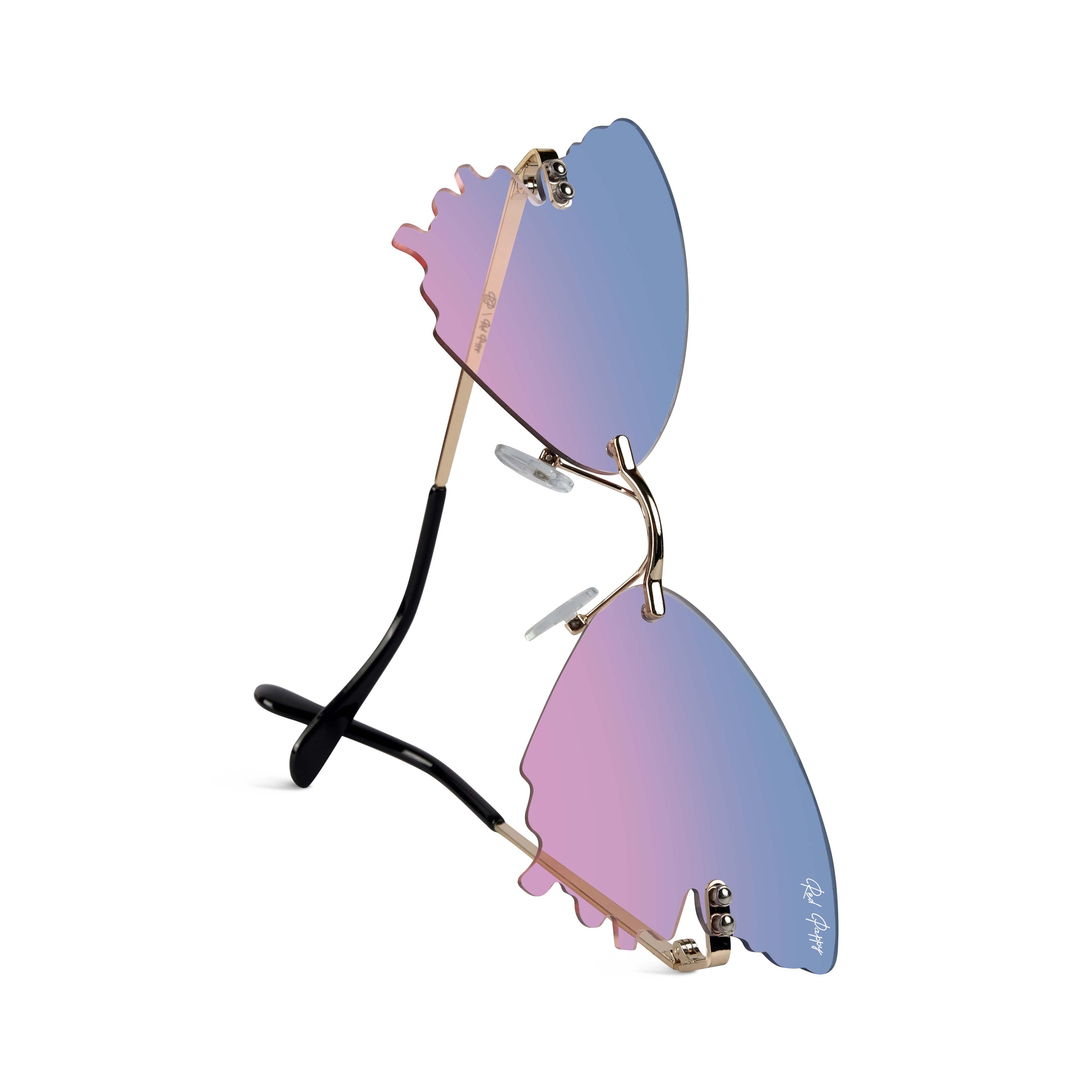 Strobe Blue Butterfly Sunglasses