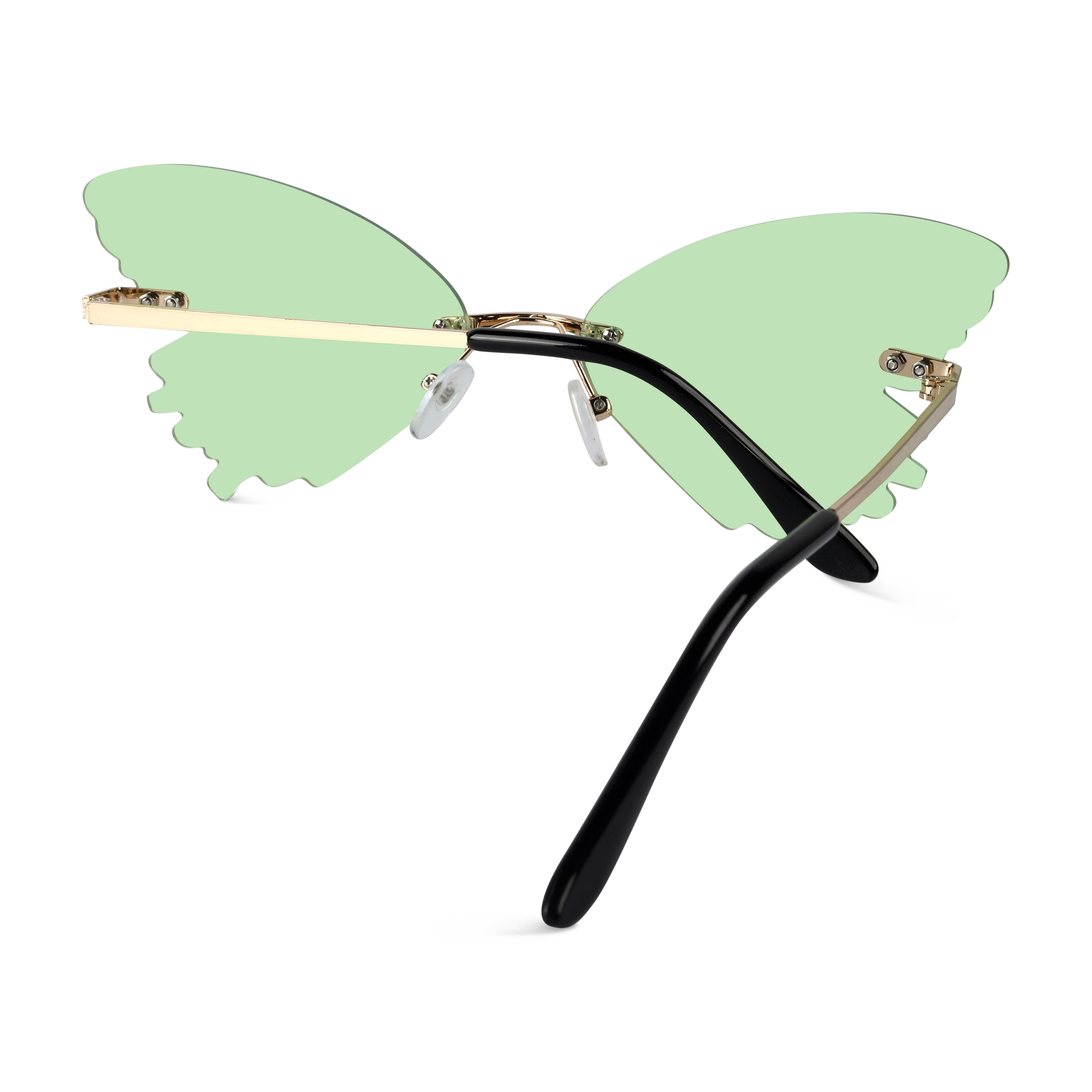 Strobe Light Green Butterfly Sunglasses