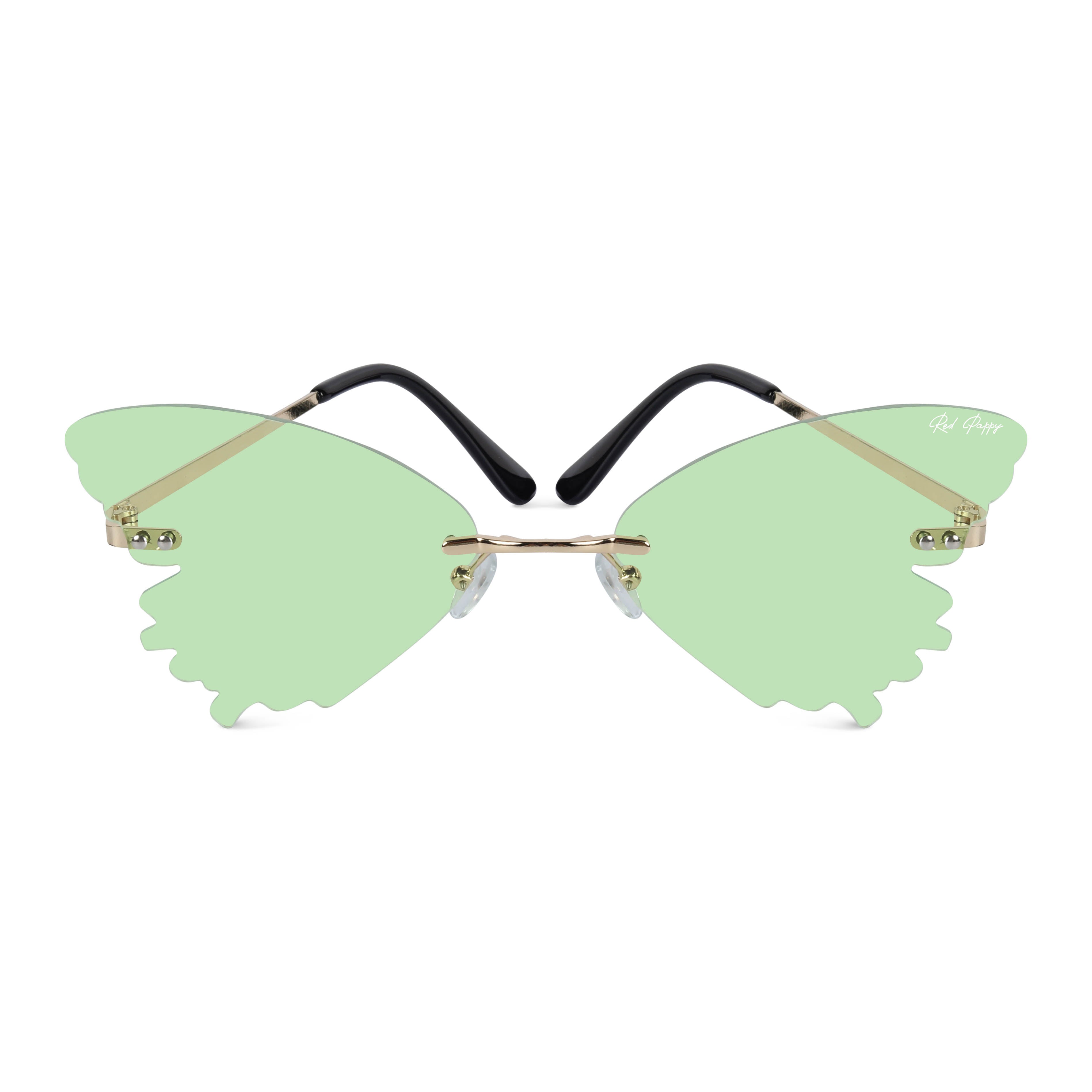 Strobe Light Green Butterfly Sunglasses