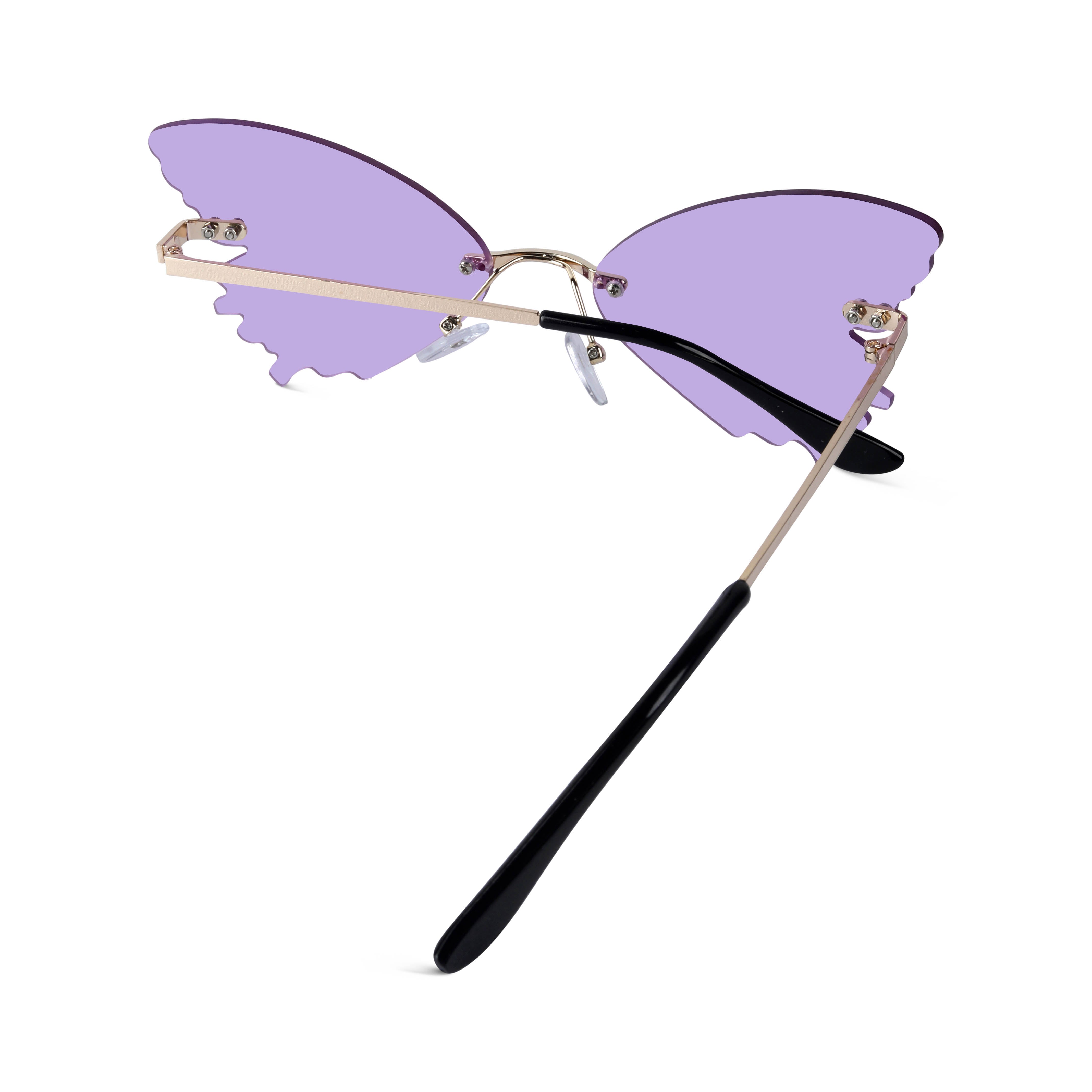 Strobe Purple Butterfly Sunglasses