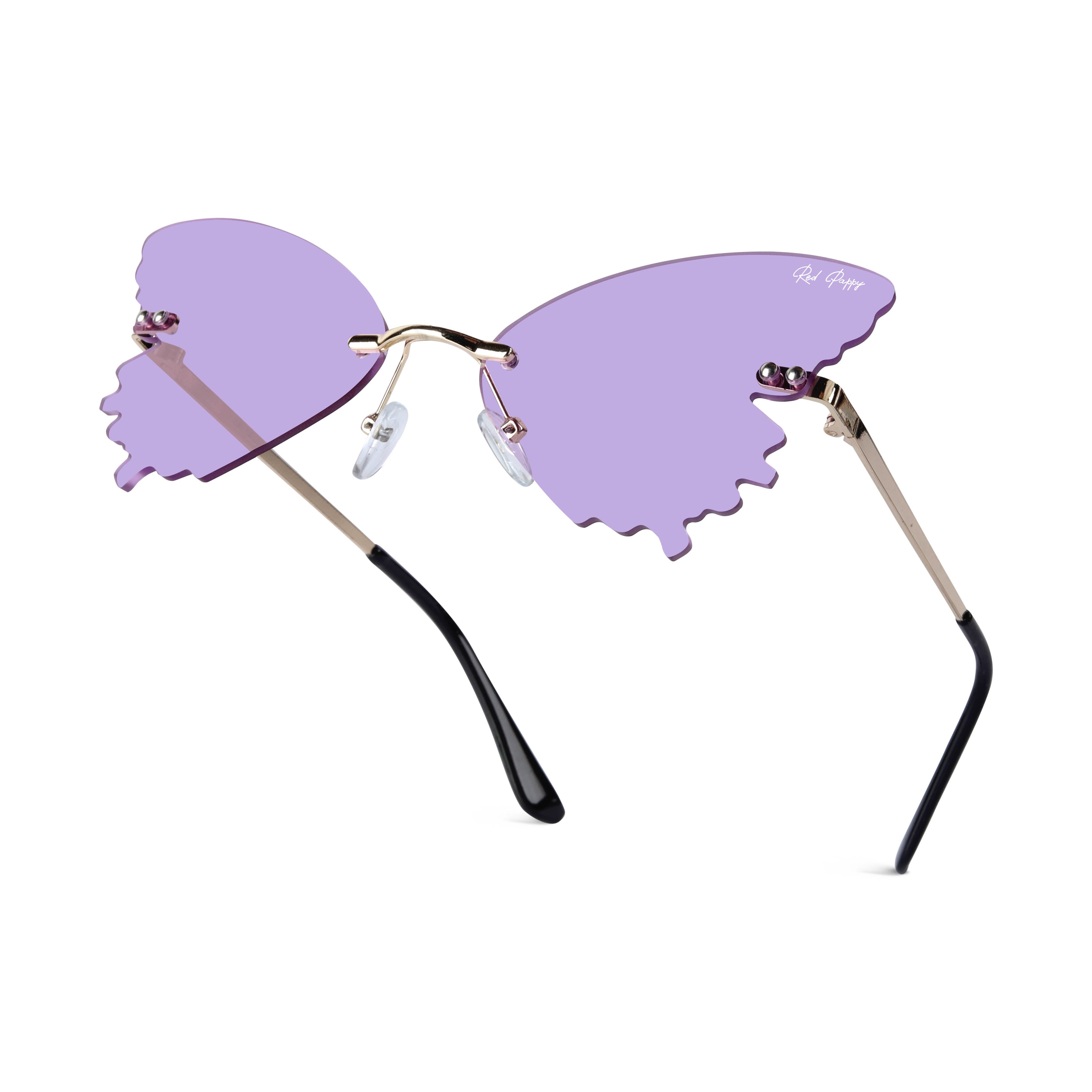 Strobe Purple Butterfly Sunglasses