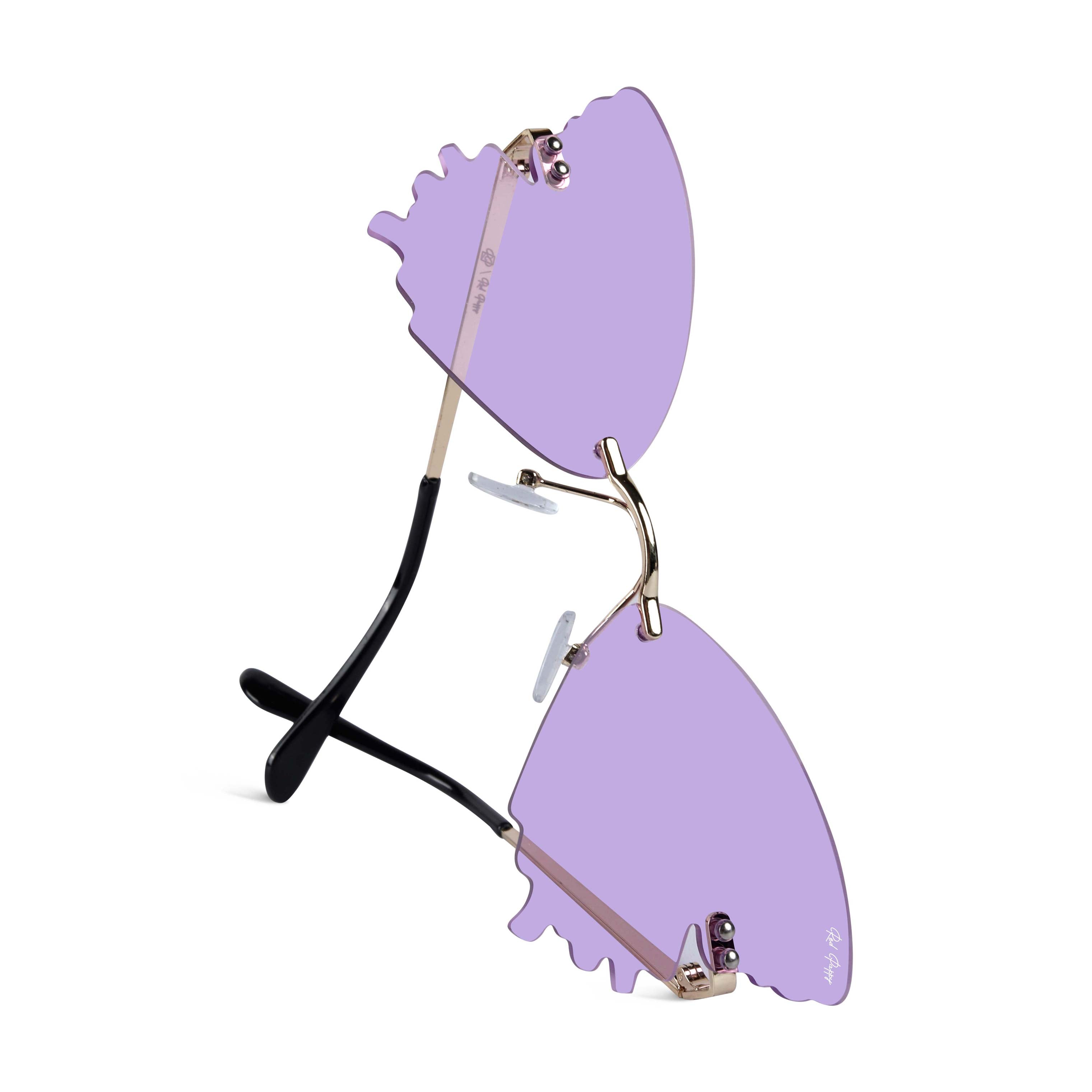 Strobe Purple Butterfly Sunglasses