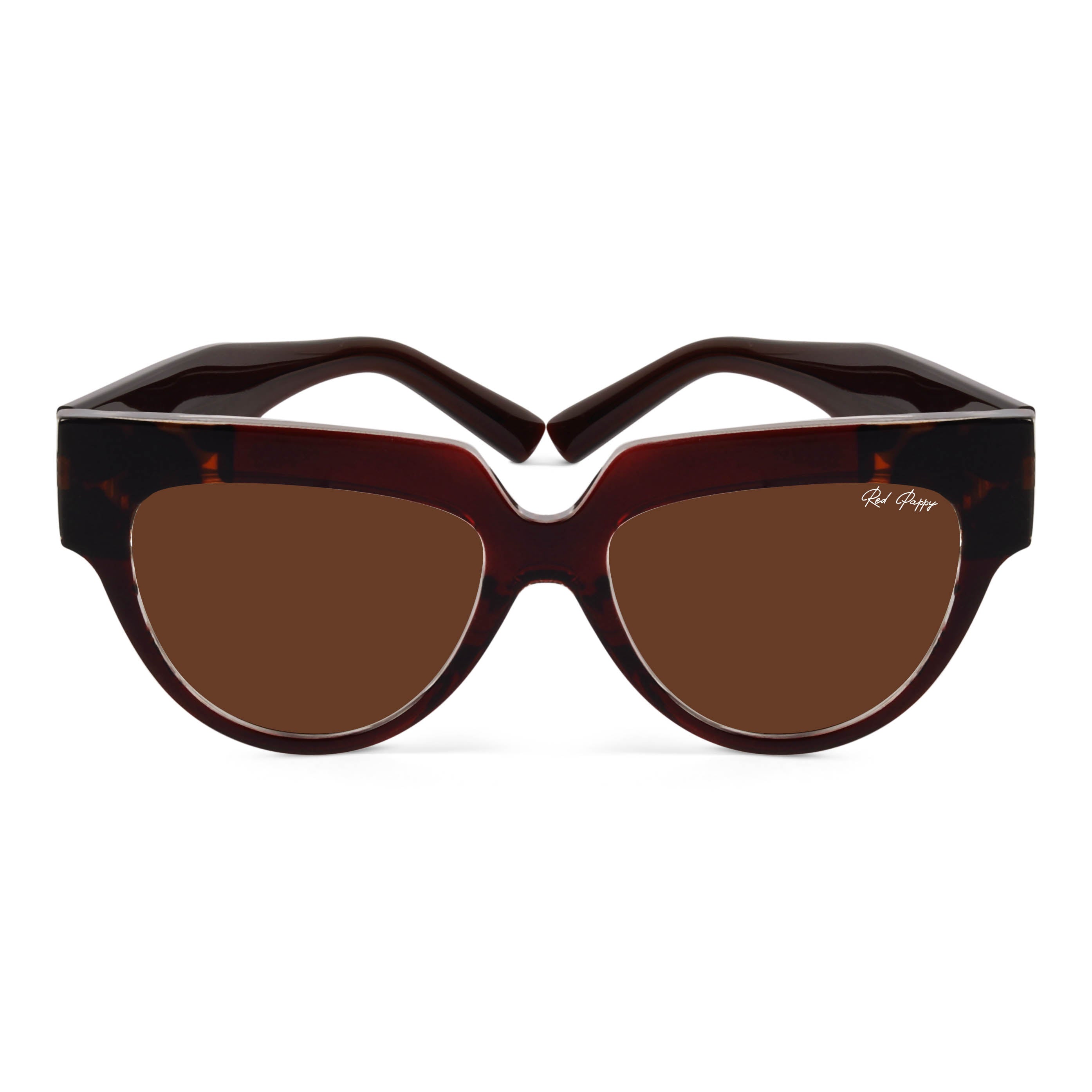 Sunscape Brown Polarized Round Sunglasses