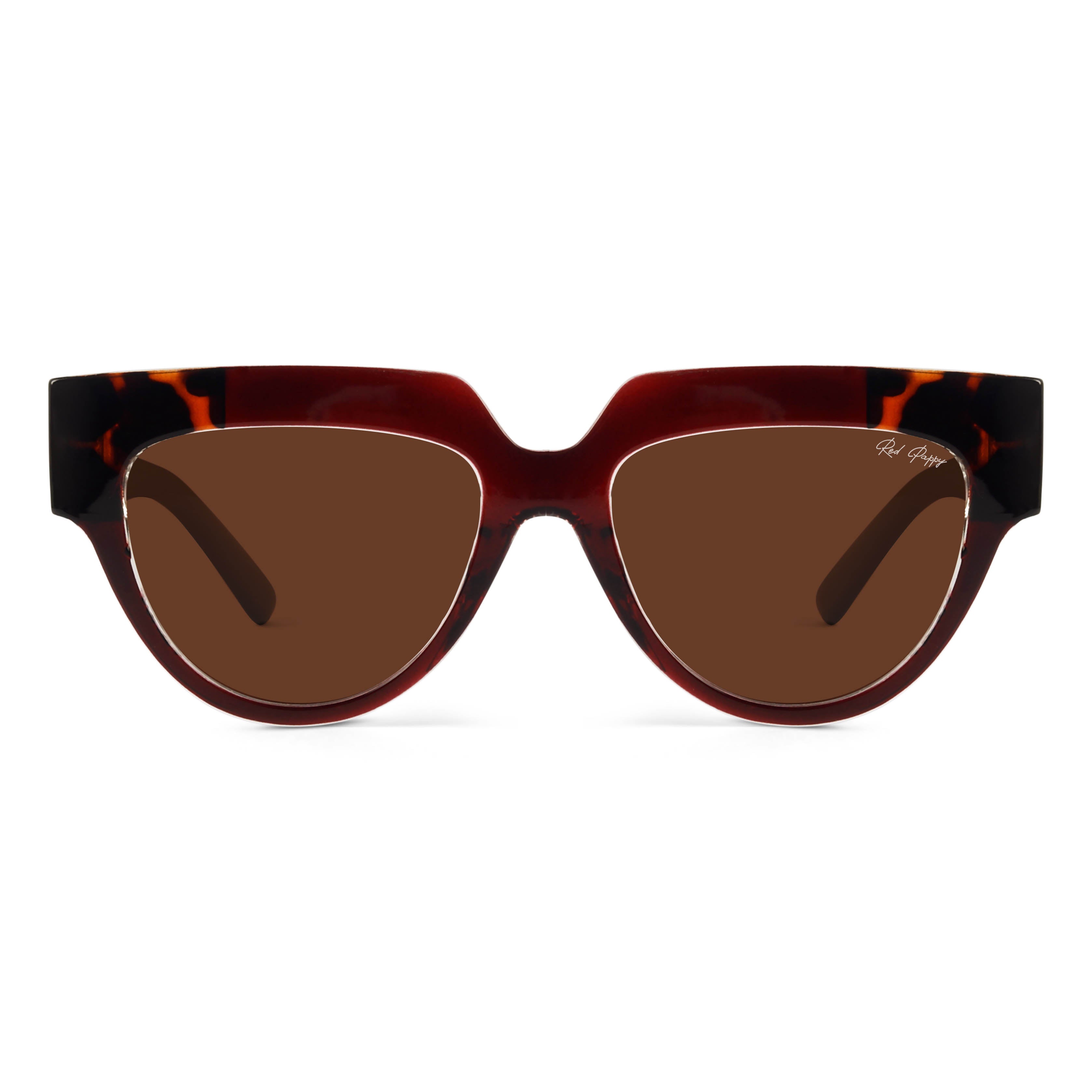 Sunscape Brown Polarized Round Sunglasses