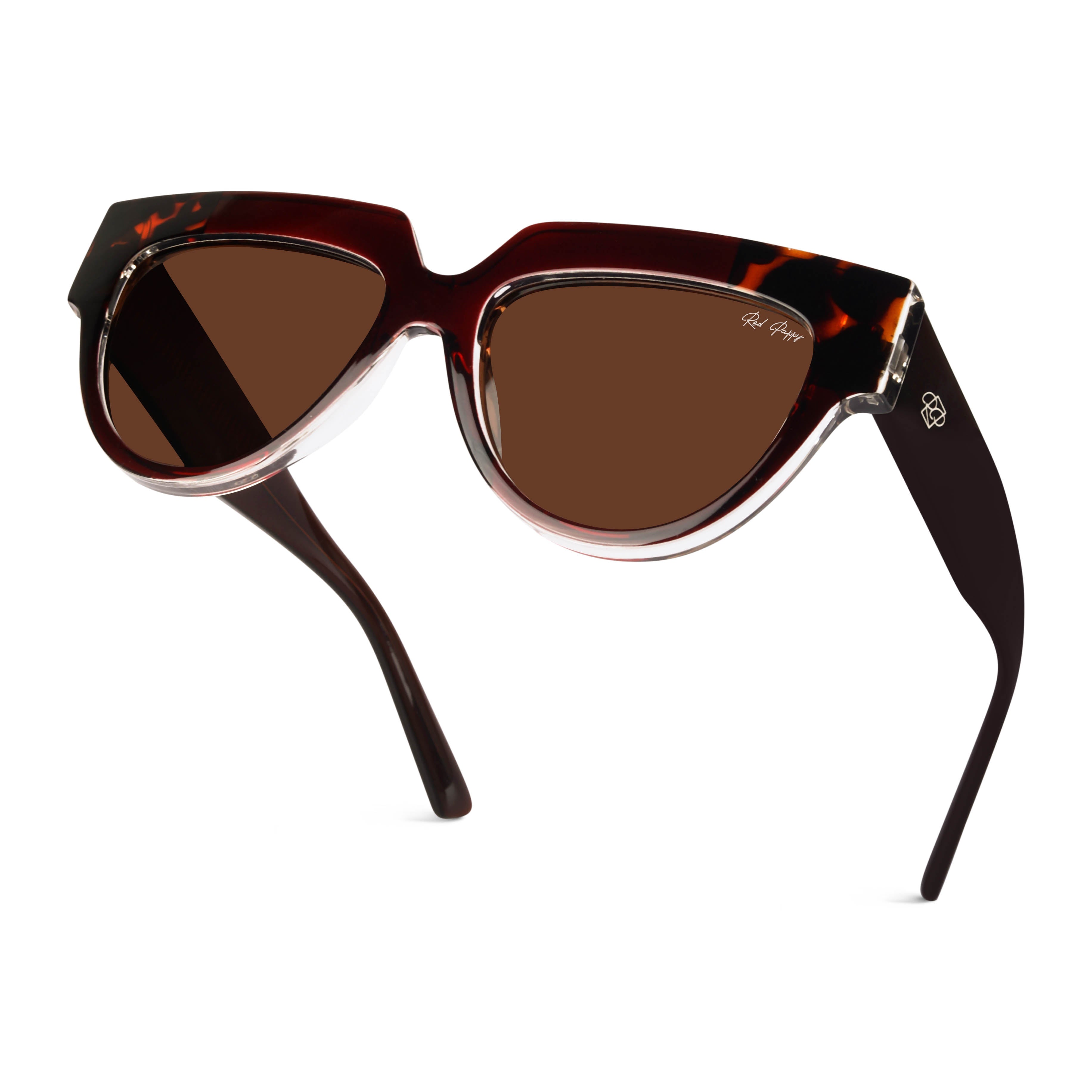 Sunscape Brown Polarized Round Sunglasses