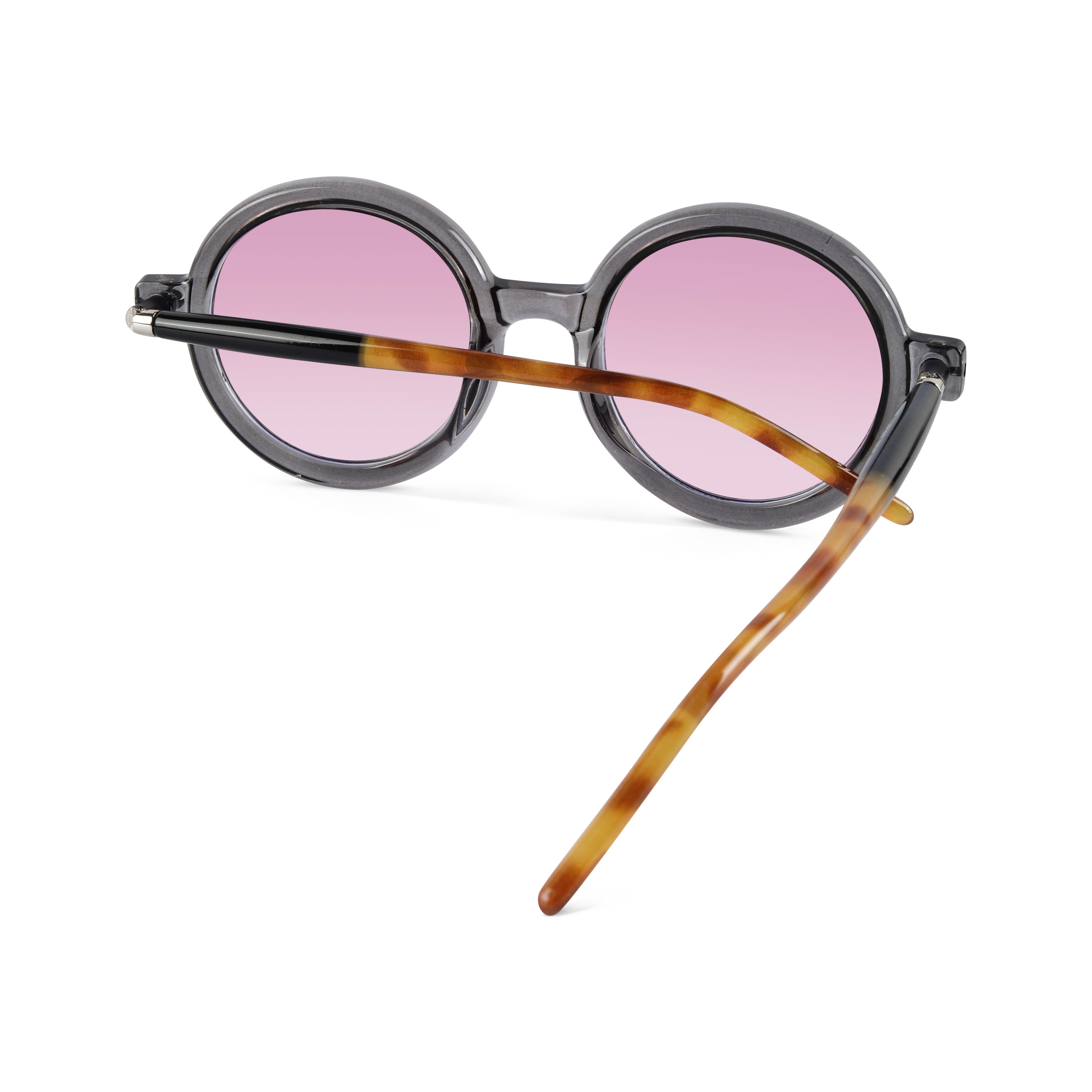 Swirl Pink Round Sunglasses