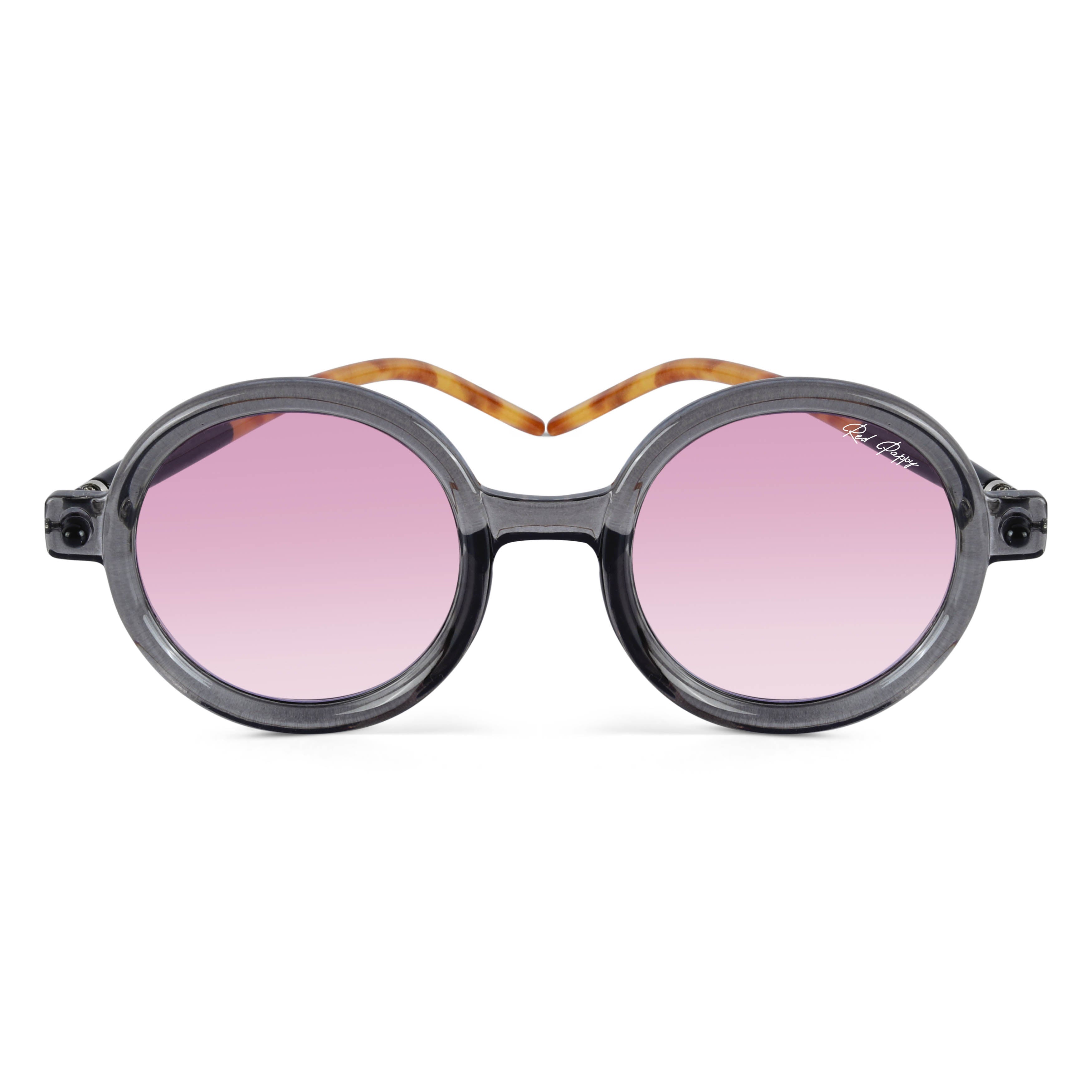 Swirl Pink Round Sunglasses