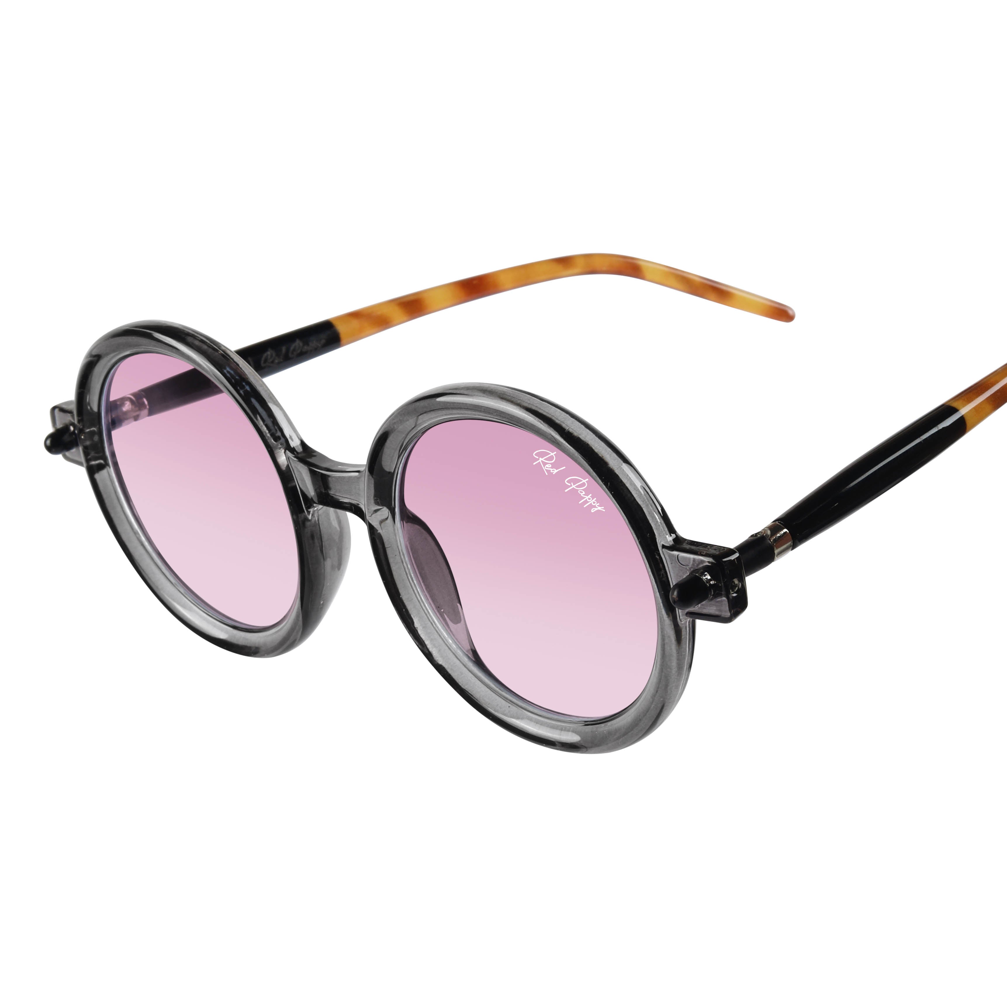 Swirl Pink Round Sunglasses