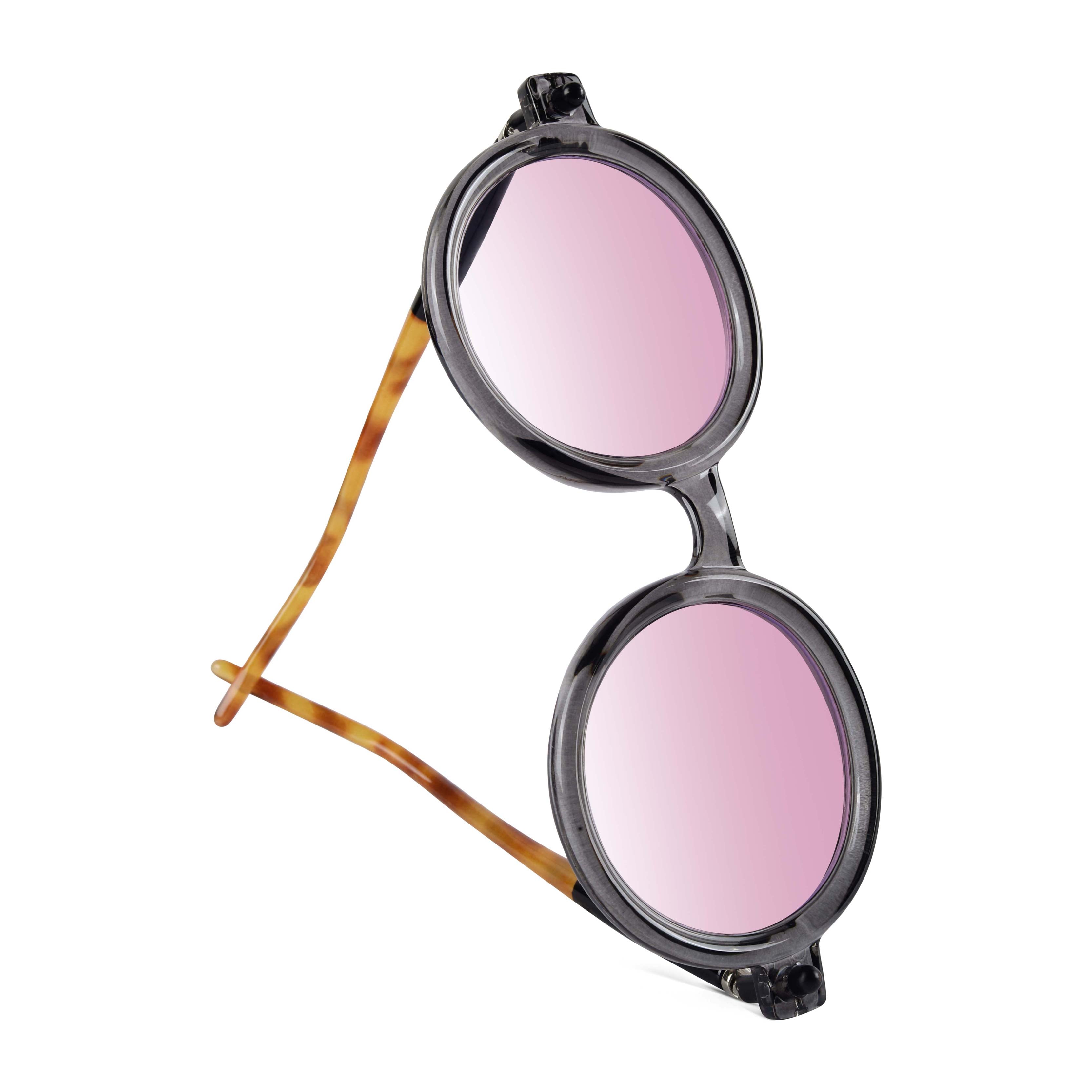 Swirl Pink Round Sunglasses